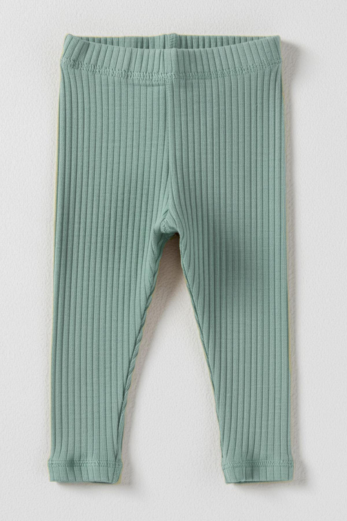 %100 Pamuk Yumuşak Doku Kız Çocuk Tayt