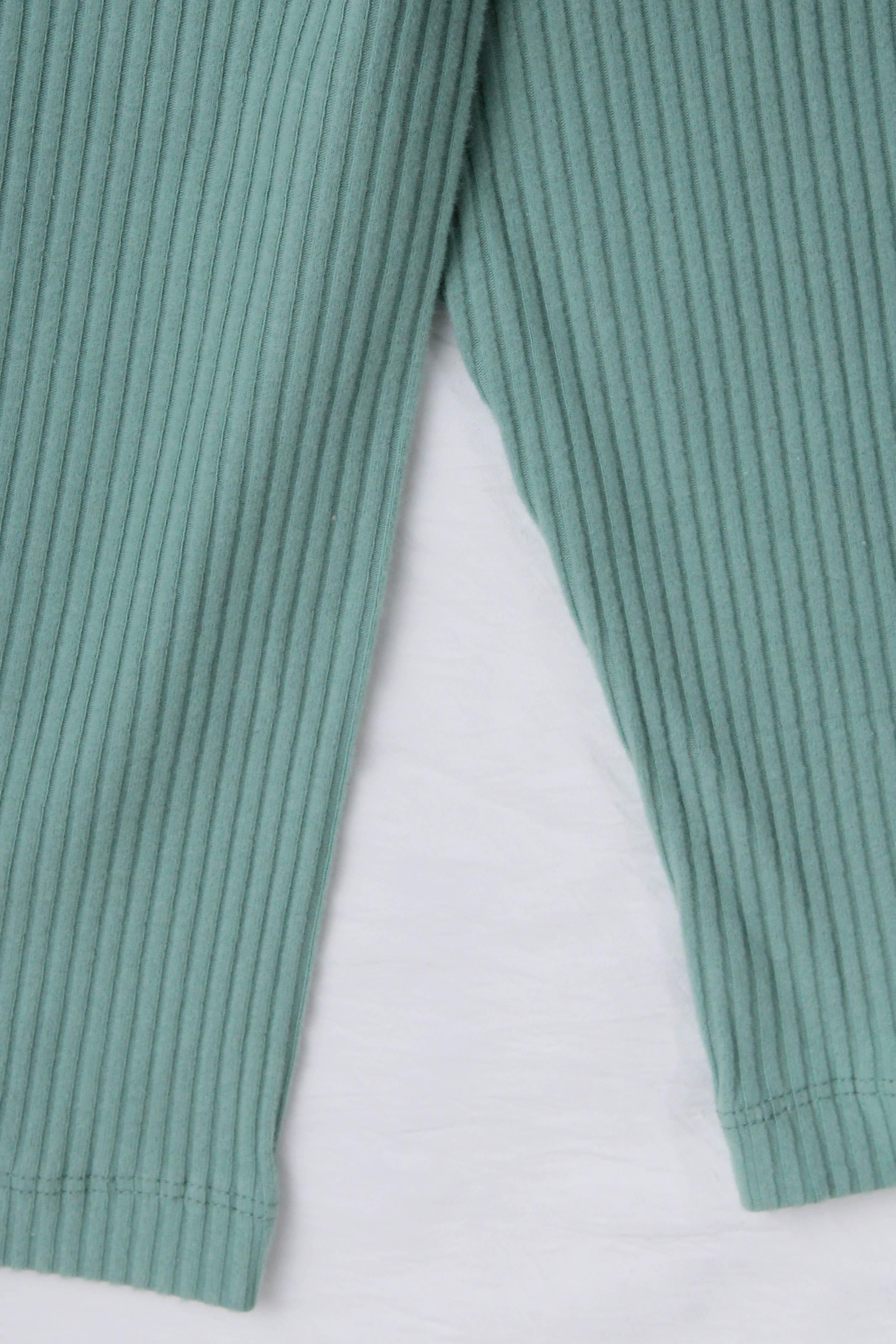 %100 Pamuk Yumuşak Doku Kız Çocuk Tayt Çağla - Perendi