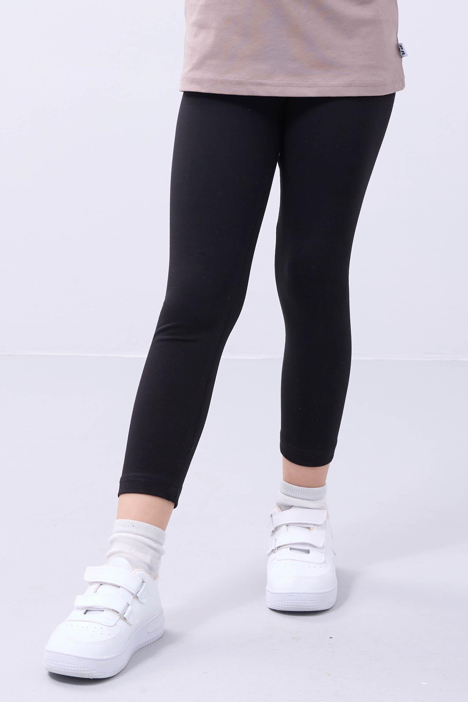 %95 Pamuk 3'lü Kız Çocuk Tayt Takımı Uzun, Kapri ve Şort Model