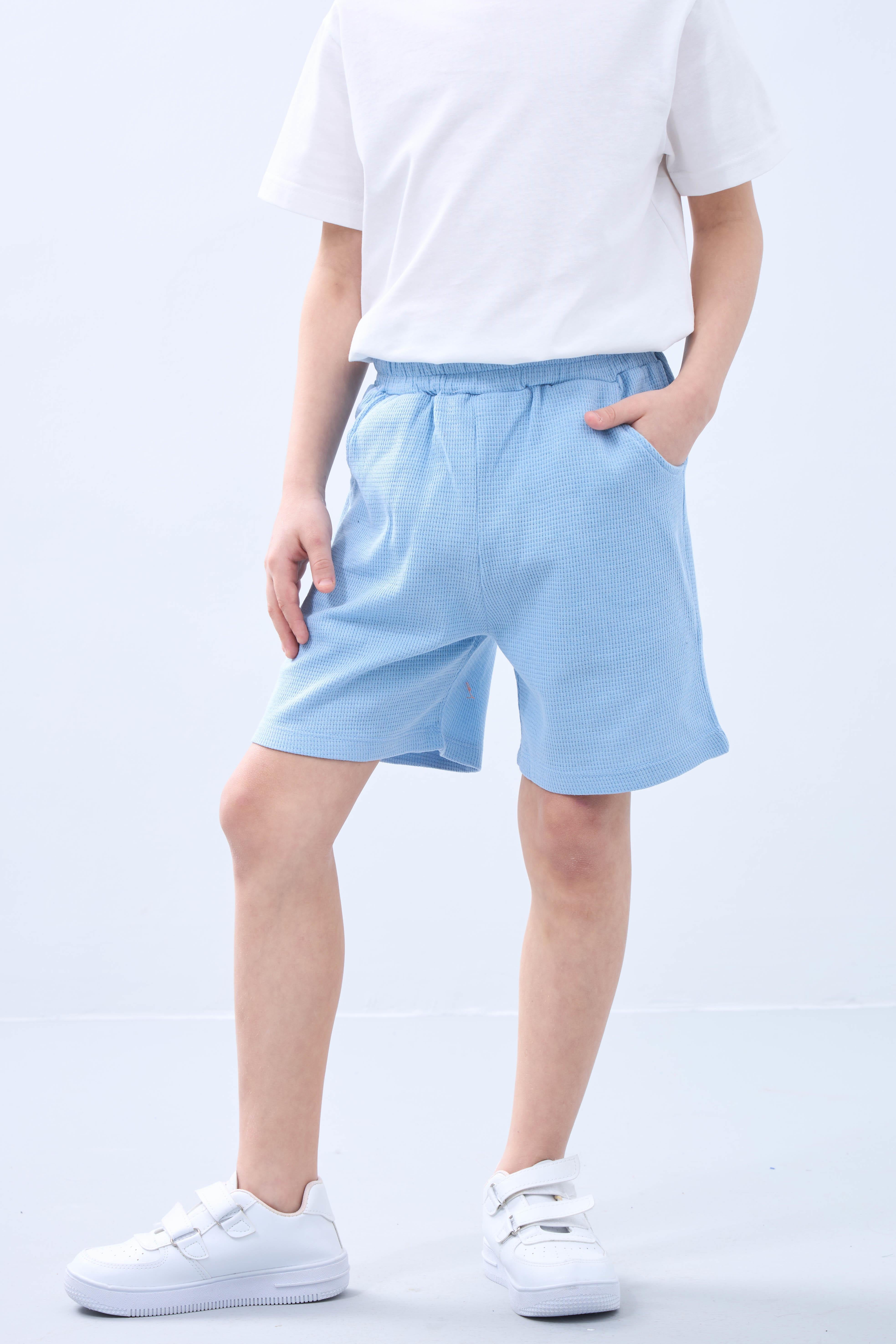 Basic Erkek Çocuk İkili Bermuda Şort Yeşil Mavi - Perendi