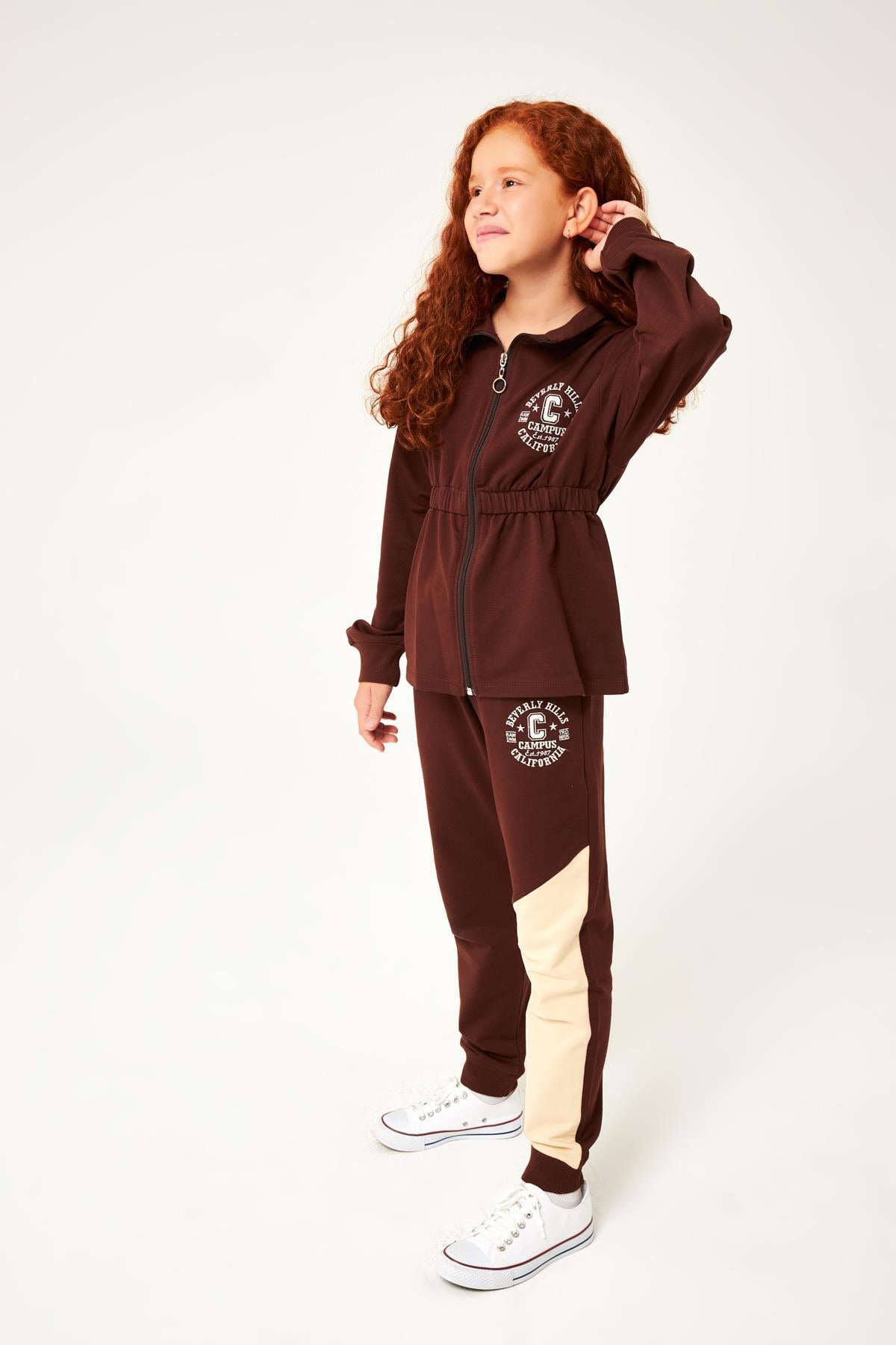 Beverly Hills Nakış Detaylı Kız Çocuk Takım