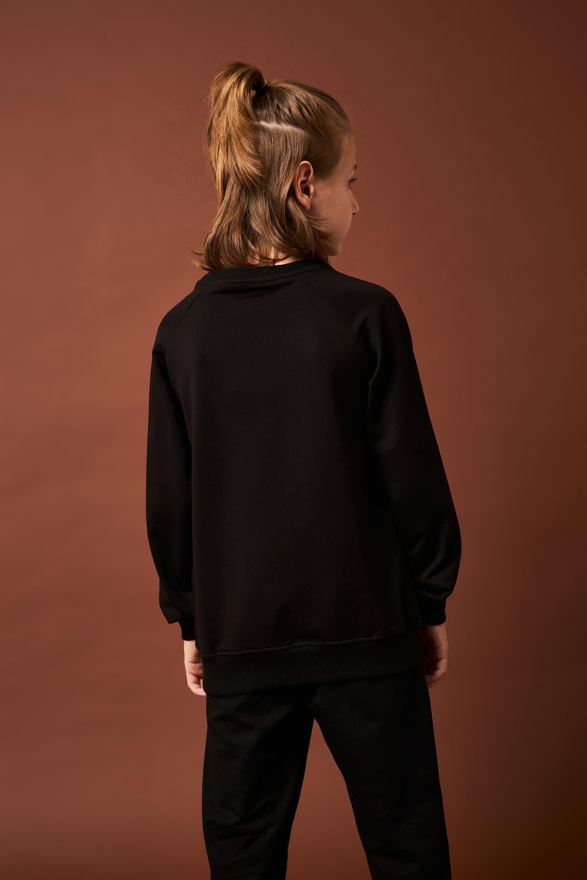 Boston Baskılı Erkek Çocuk Sweatshirt