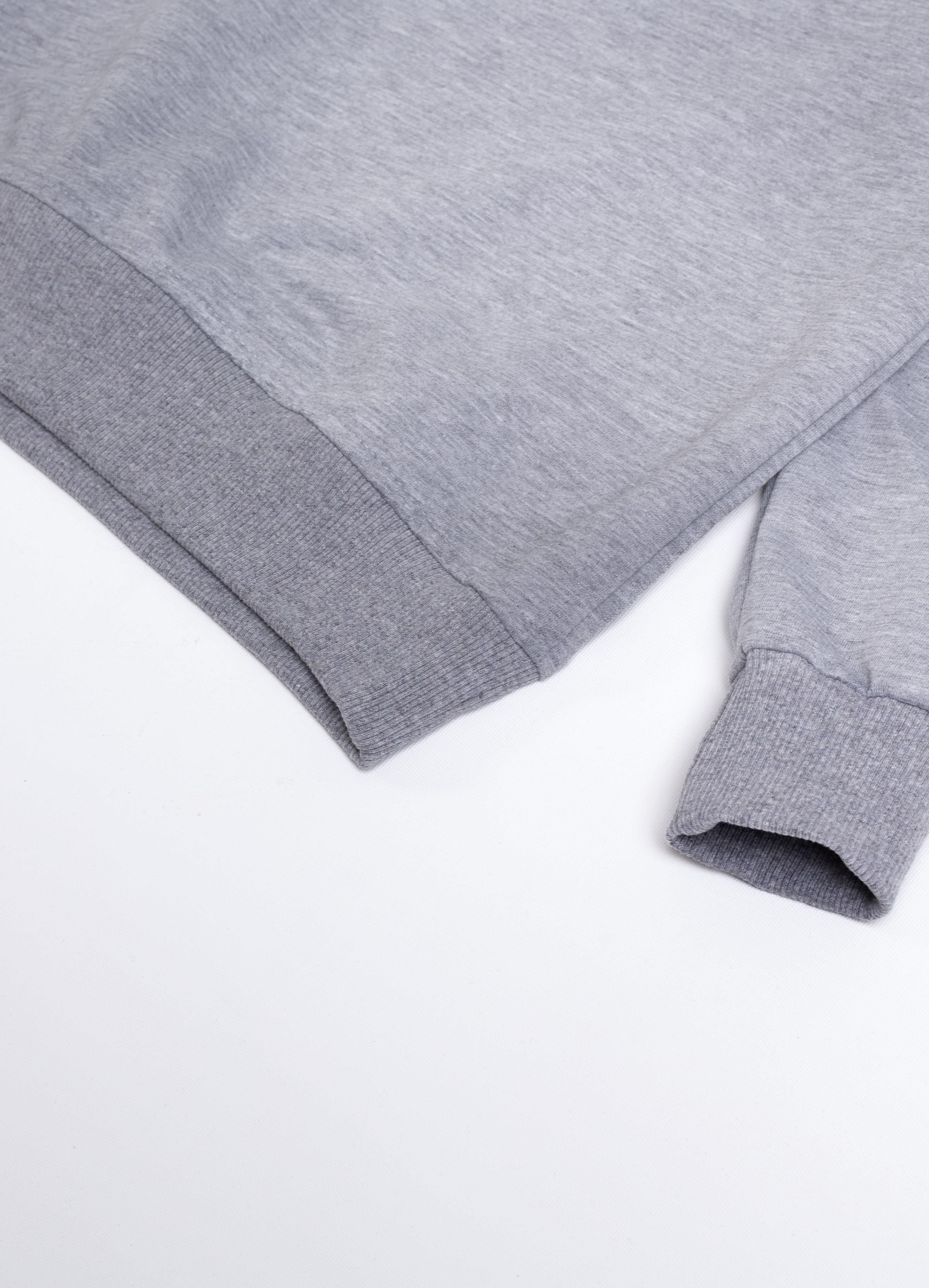 Boston Baskılı Erkek Çocuk Sweatshirt Gri Melanj - Perendi