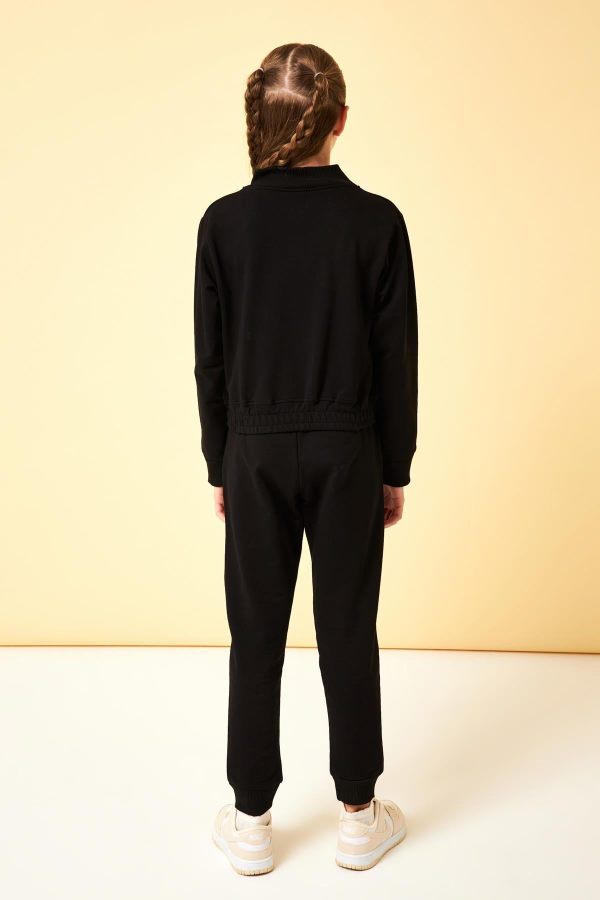 Cep Detaylı Mevsimlik Kız Çocuk Okul Takımı