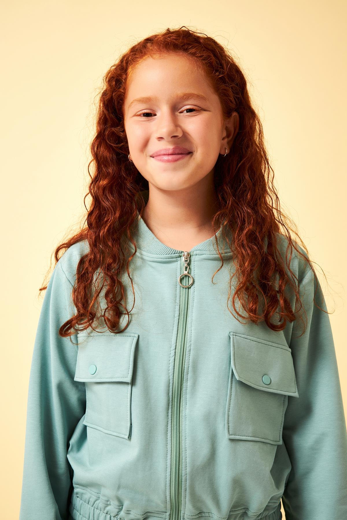 Cep Detaylı Mevsimlik Kız Çocuk Okul Takımı