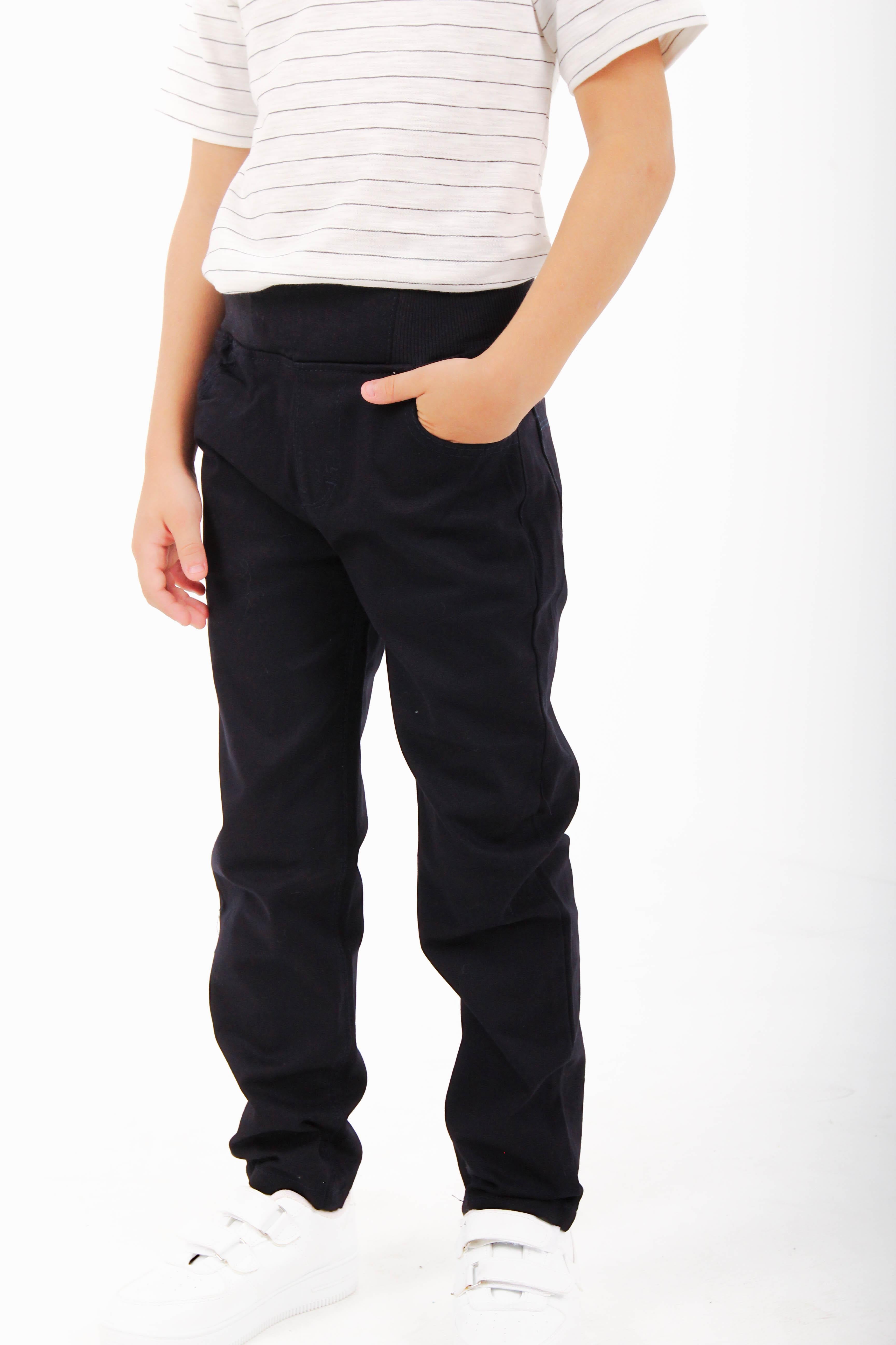 Cepli Erkek Çocuk Gabardin Pantolon Lacivert - Perendi