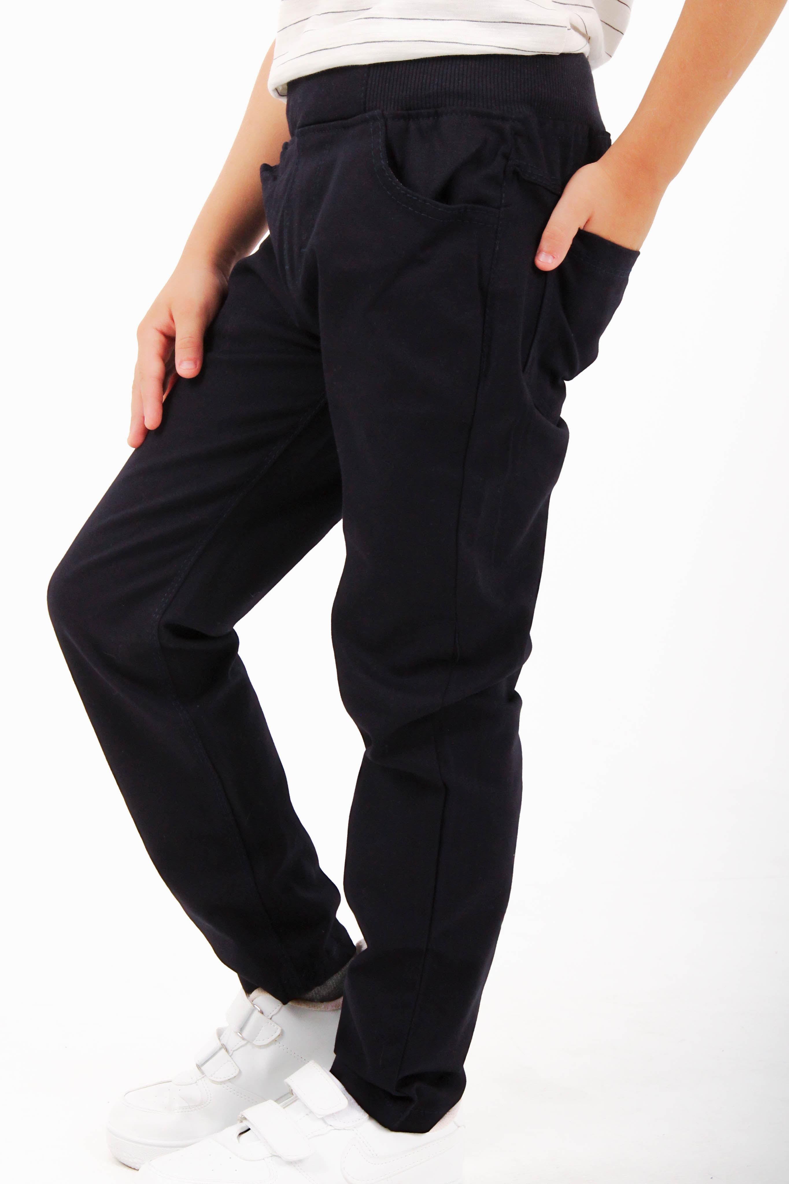 Cepli Erkek Çocuk Gabardin Pantolon Lacivert - Perendi