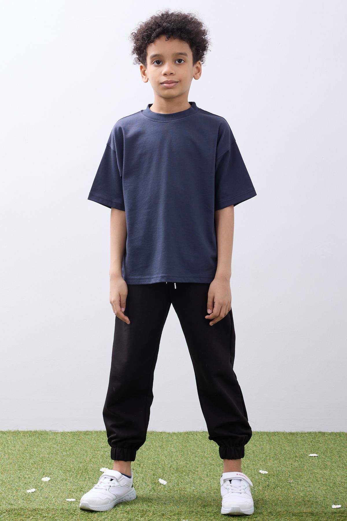 Croco Club Erkek Çocuk 2'li Oversize Tişört Pamuklu Kumaş