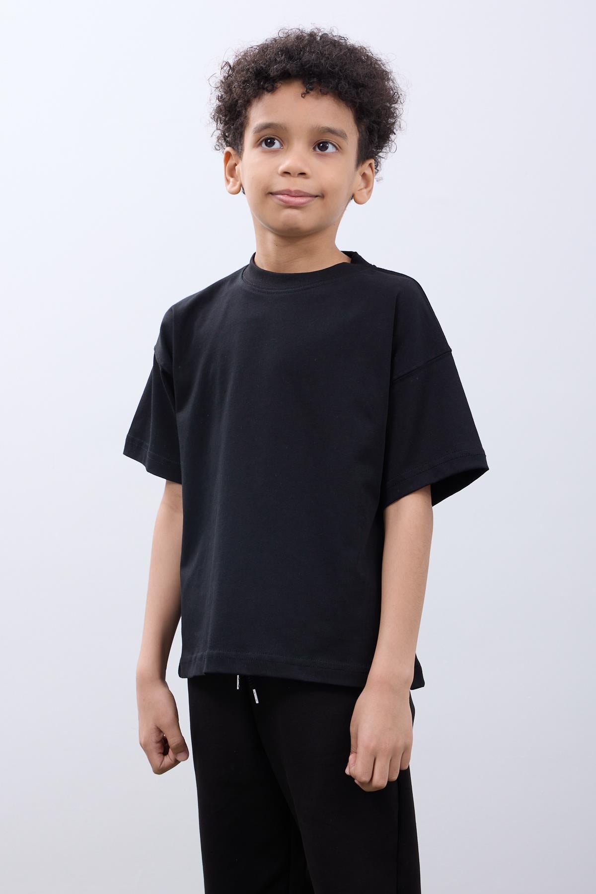 Croco Club Erkek Çocuk 2'li Oversize Tişört Pamuklu Kumaş