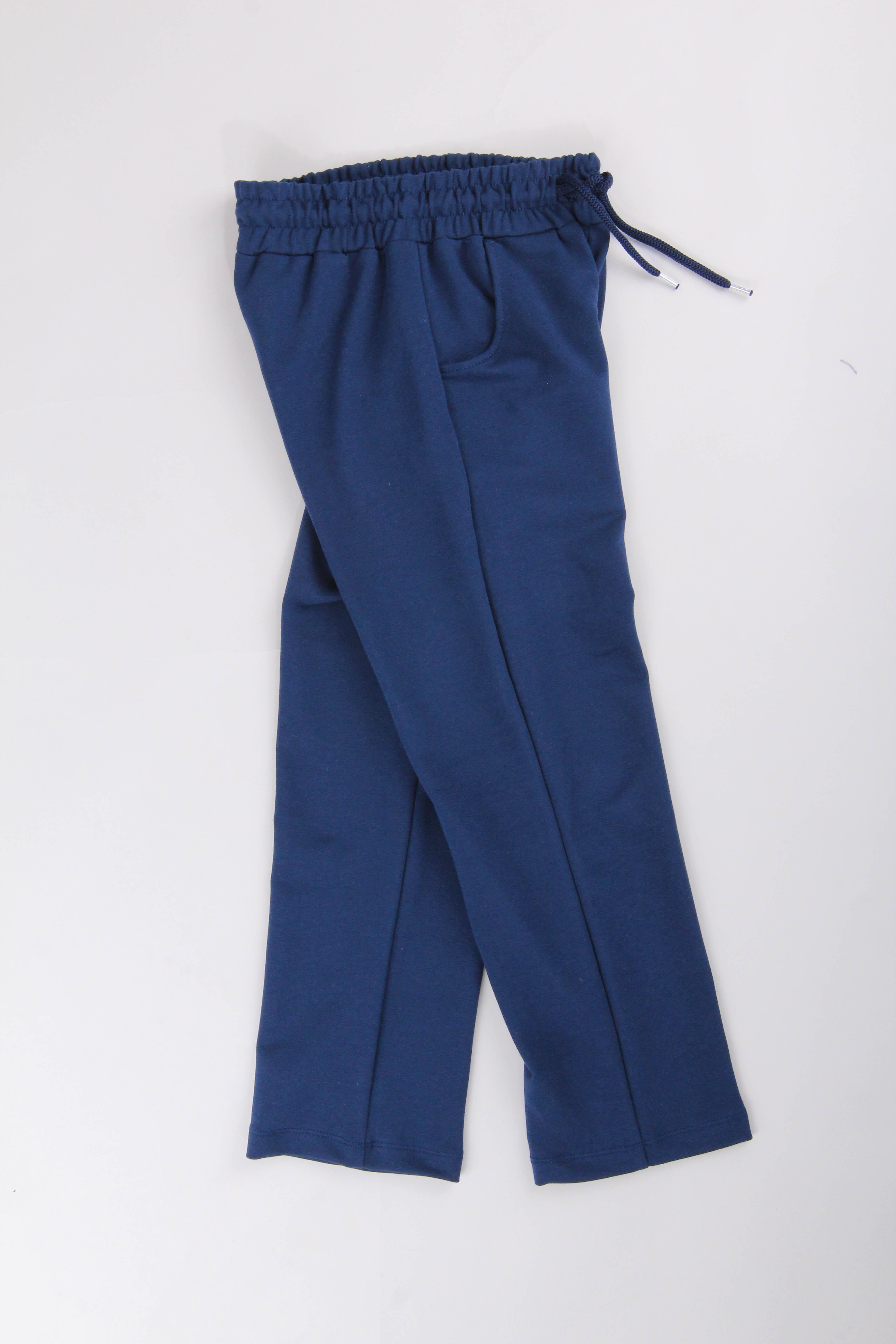 Düz Kesim Cepli Pamuklu Erkek Çocuk Eşofman Altı