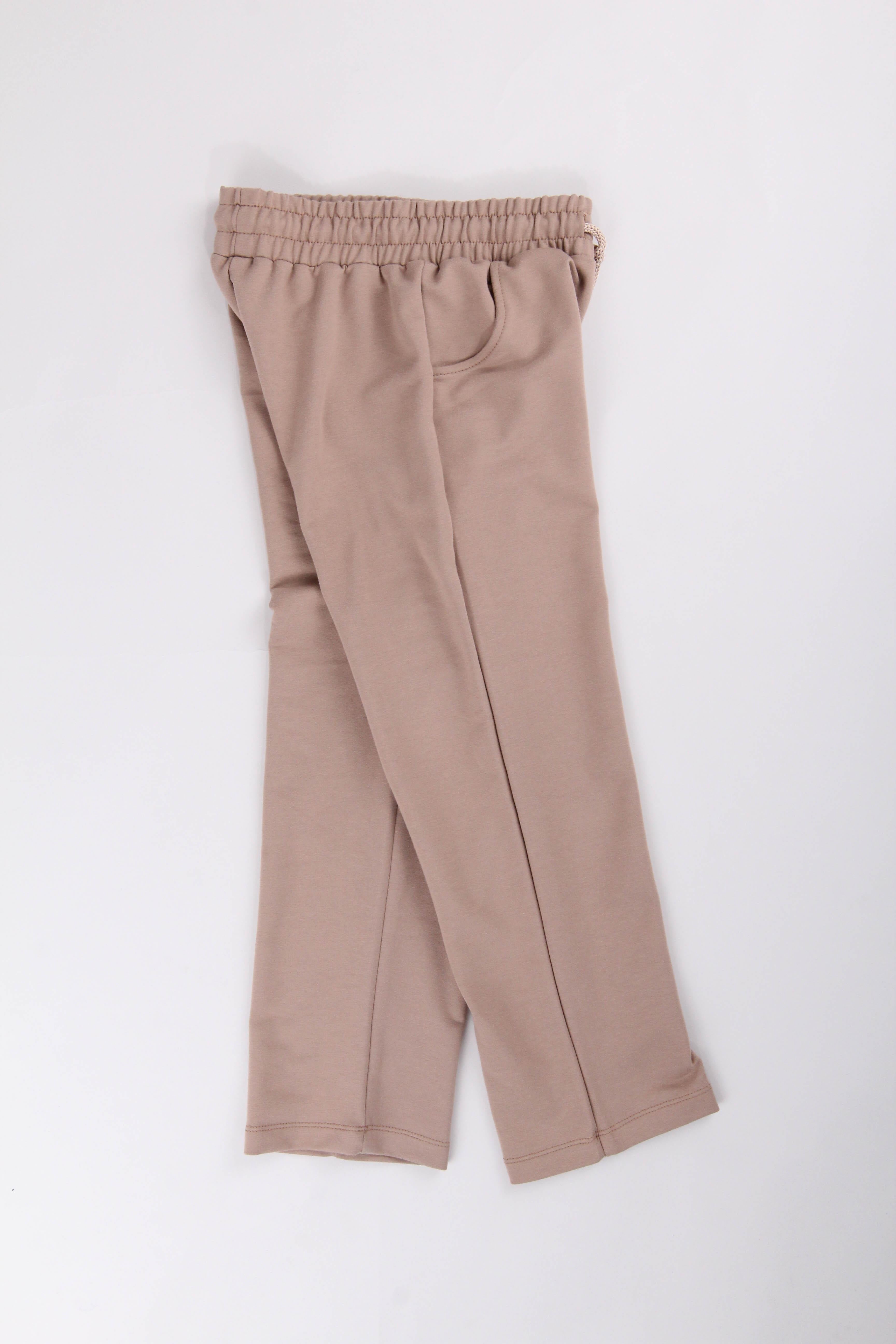 Düz Kesim Cepli Pamuklu Erkek Çocuk Eşofman Altı