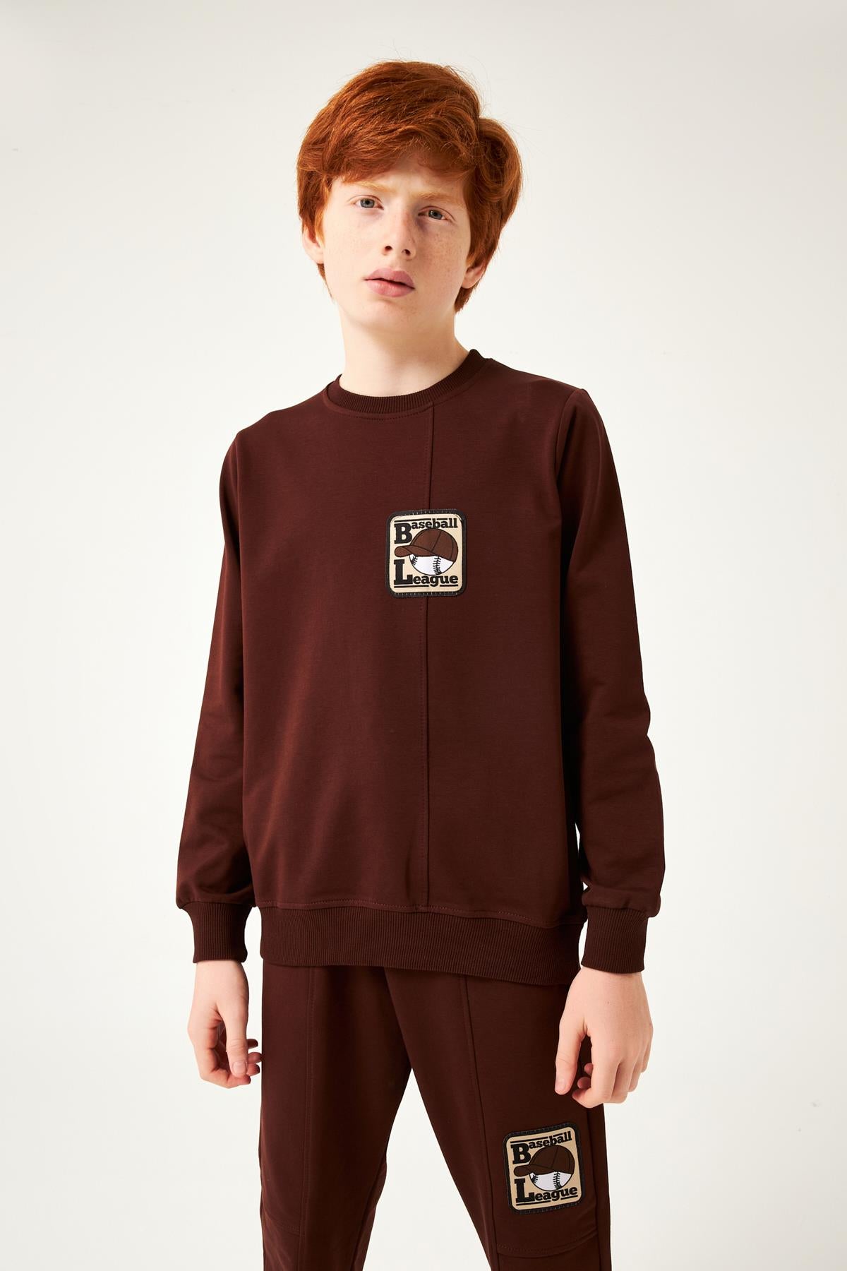 Baseball League Erkek Çocuk Okul Takımı Kahverengi - Perendi