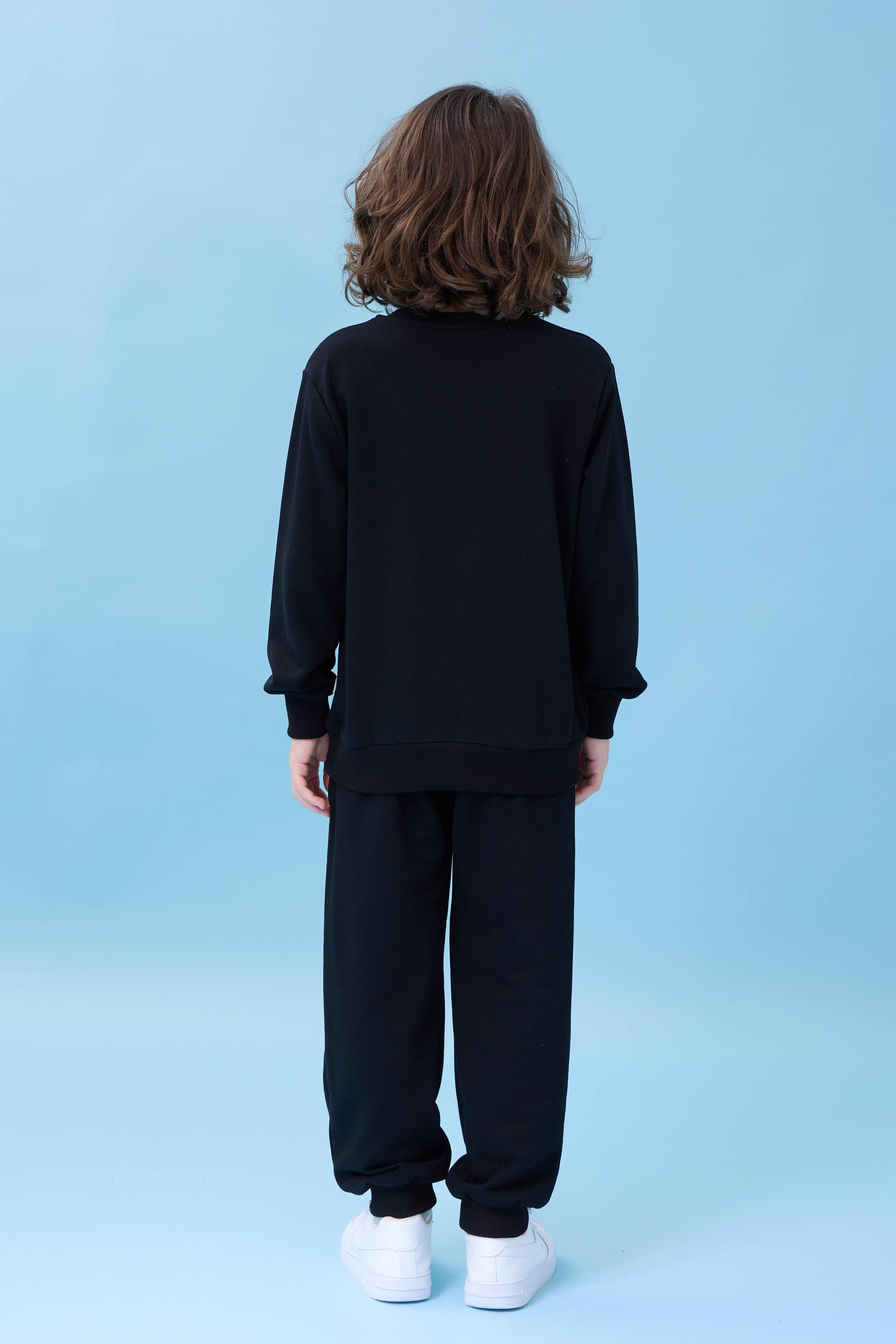 Erkek Çocuk Bisiklet Yaka Baskılı Mevsimlik Alt Üst Takım