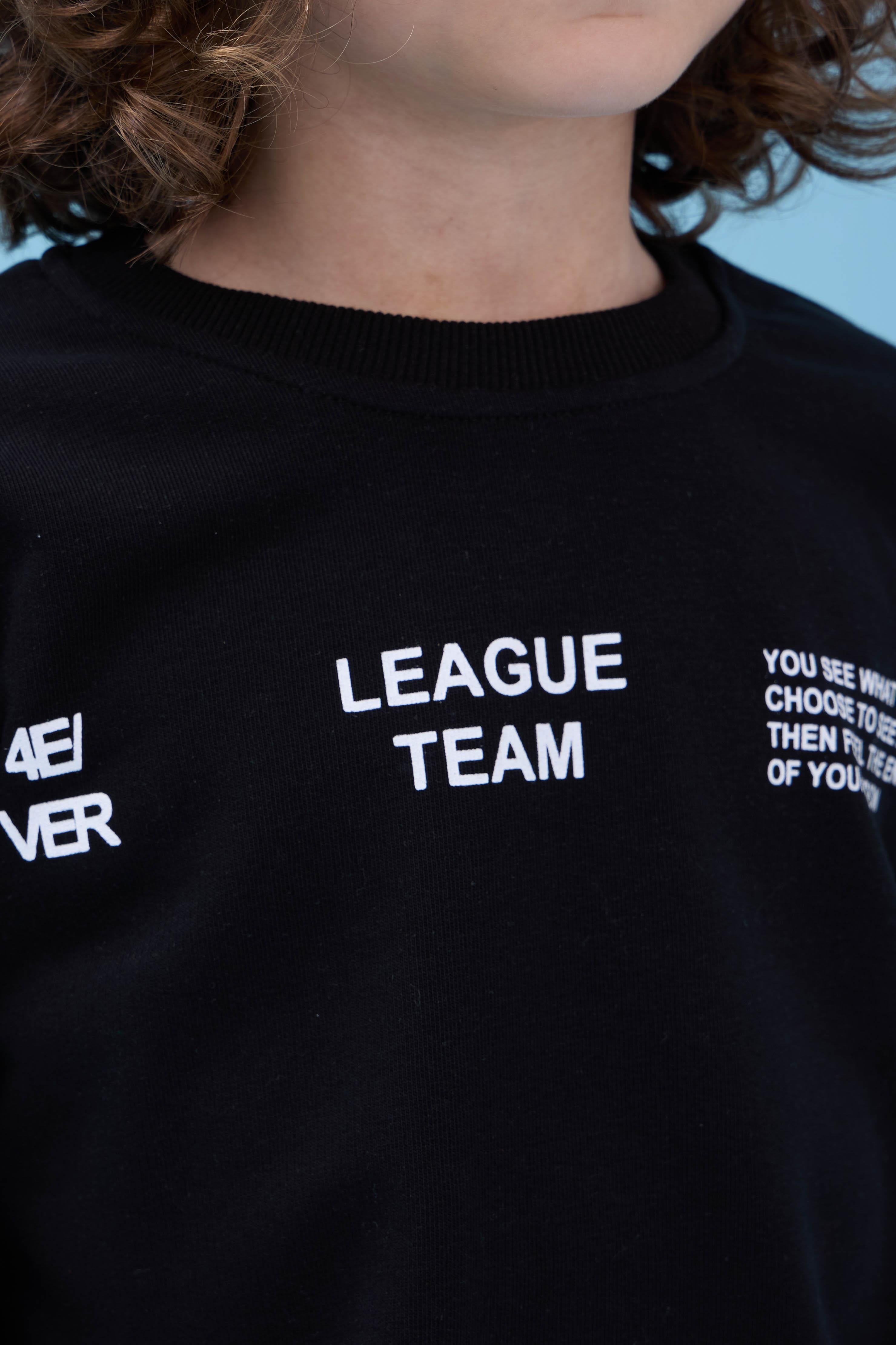 Erkek Çocuk Bisiklet Yaka Baskılı Mevsimlik Alt Üst Takım