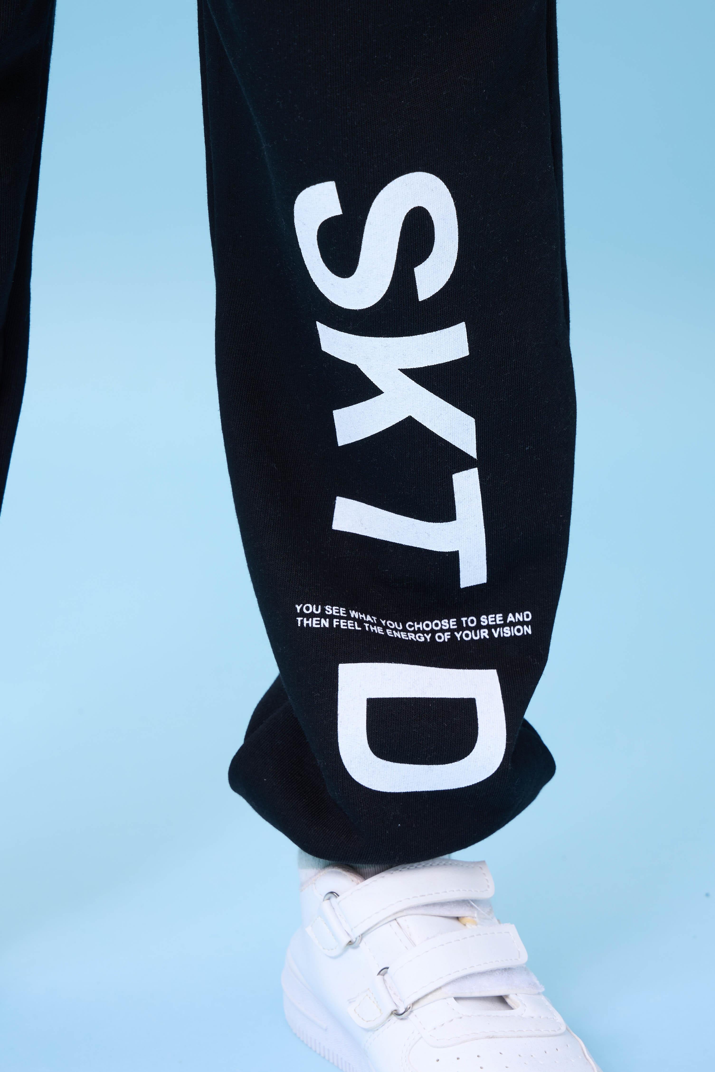 Erkek Çocuk Bisiklet Yaka Baskılı Mevsimlik Alt Üst Takım