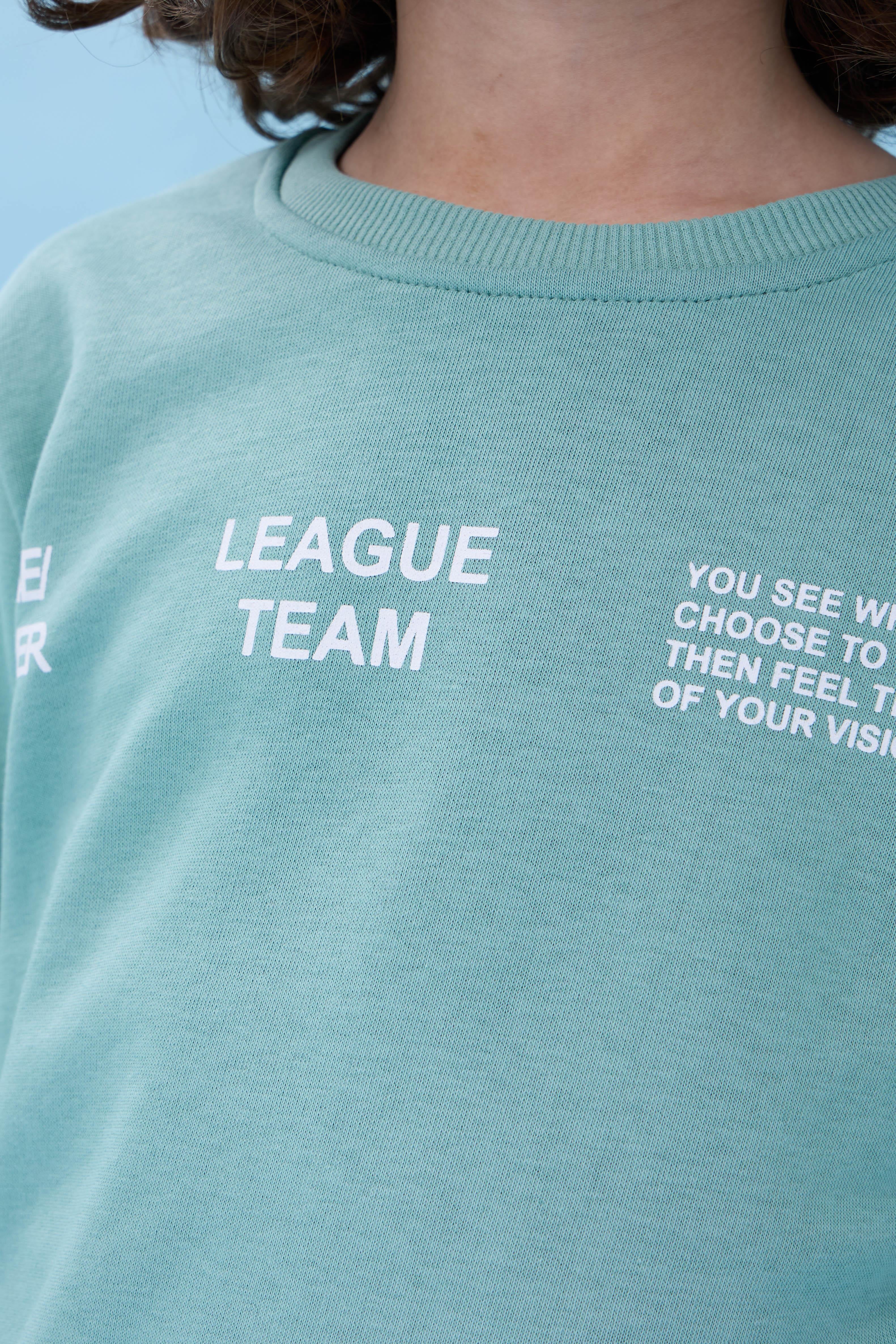 Erkek Çocuk Bisiklet Yaka Baskılı Mevsimlik Alt Üst Takım