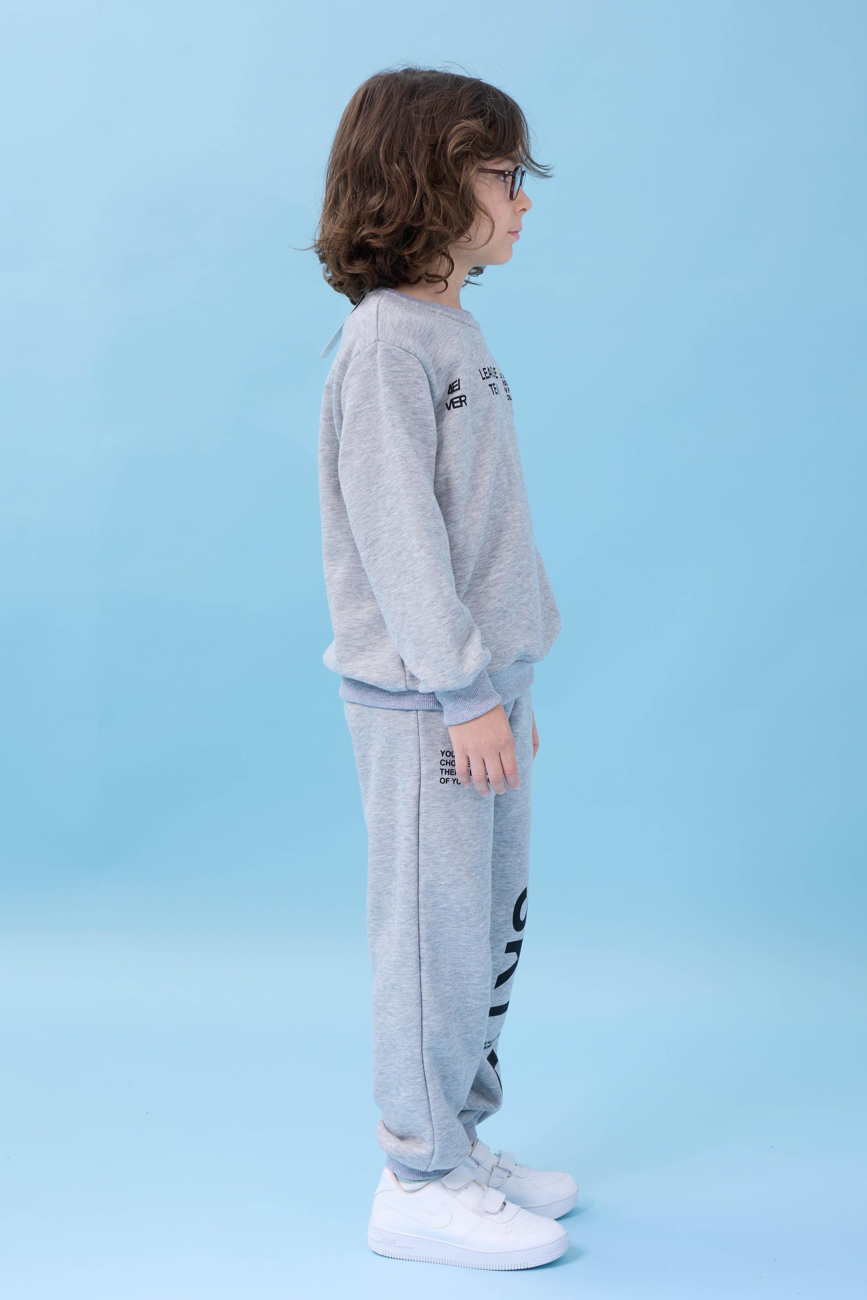 Erkek Çocuk Bisiklet Yaka Baskılı Mevsimlik Alt Üst Takım