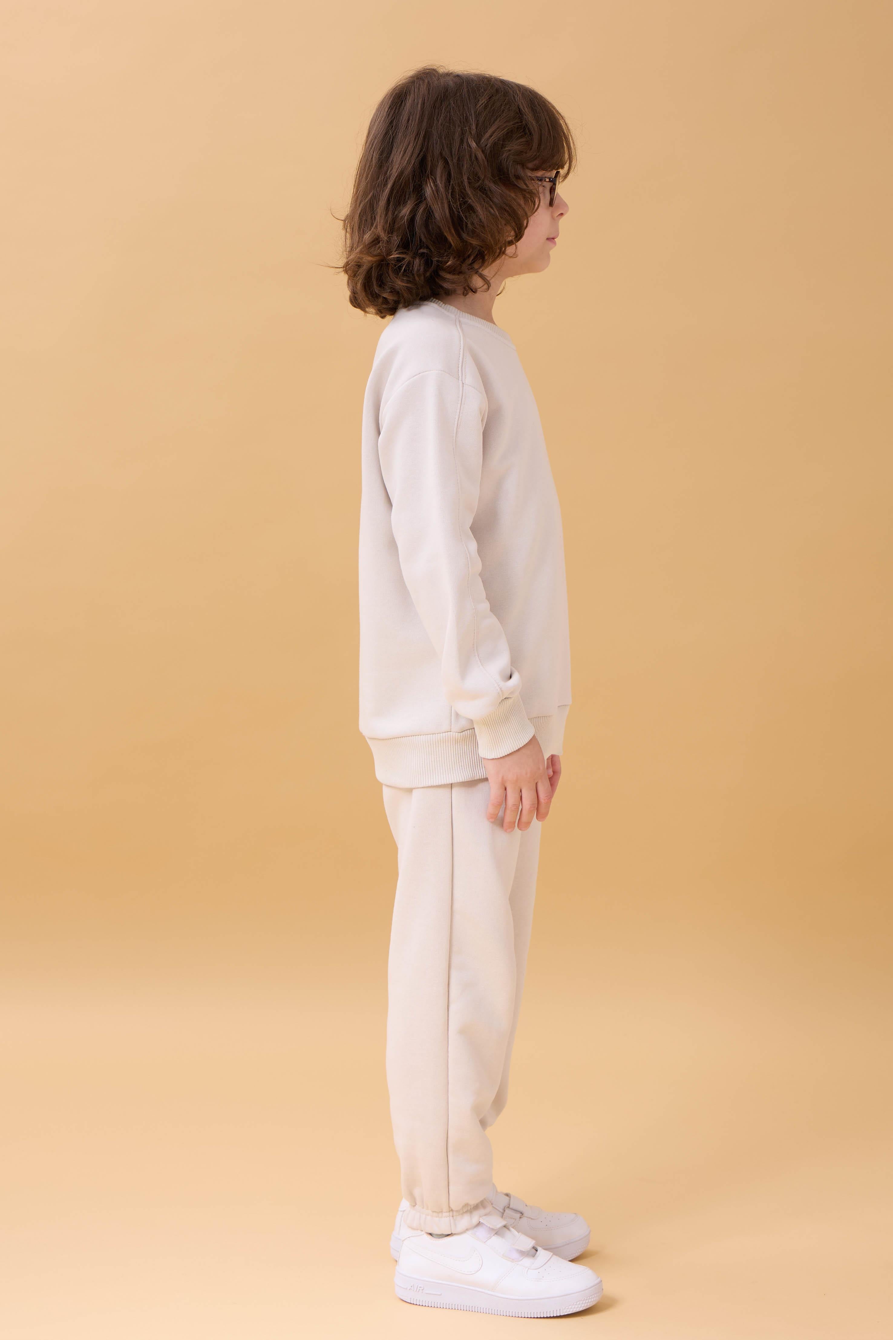 Erkek Çocuk Bisiklet Yaka Nakışlı Mevsimlik İkili Takım