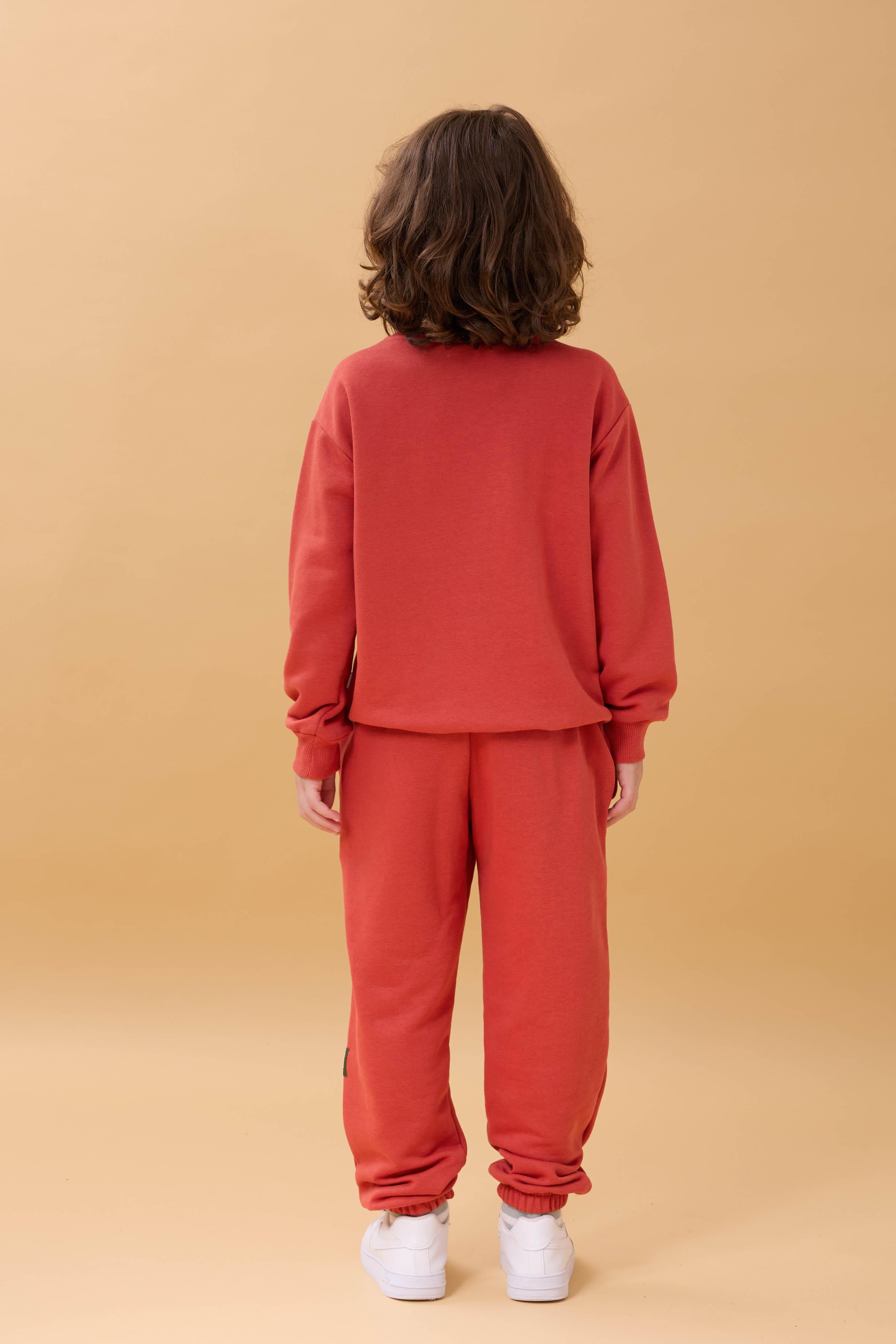 Erkek Çocuk Bisiklet Yaka Nakışlı Mevsimlik İkili Takım