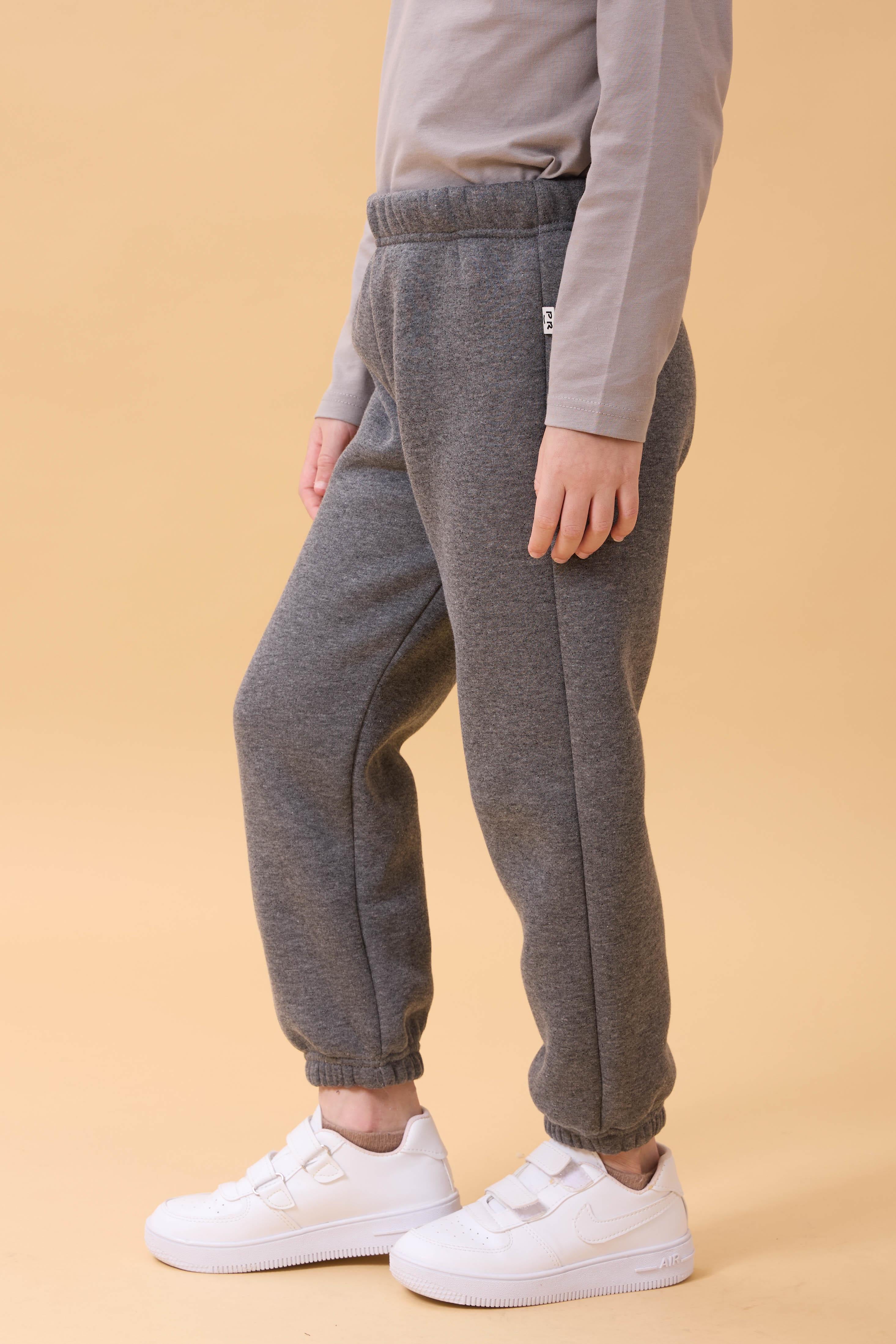 Erkek Çocuk Cep Nakışlı Kurbağa ve Koala 2'li Eşofman Altı Bordo-Antrasit