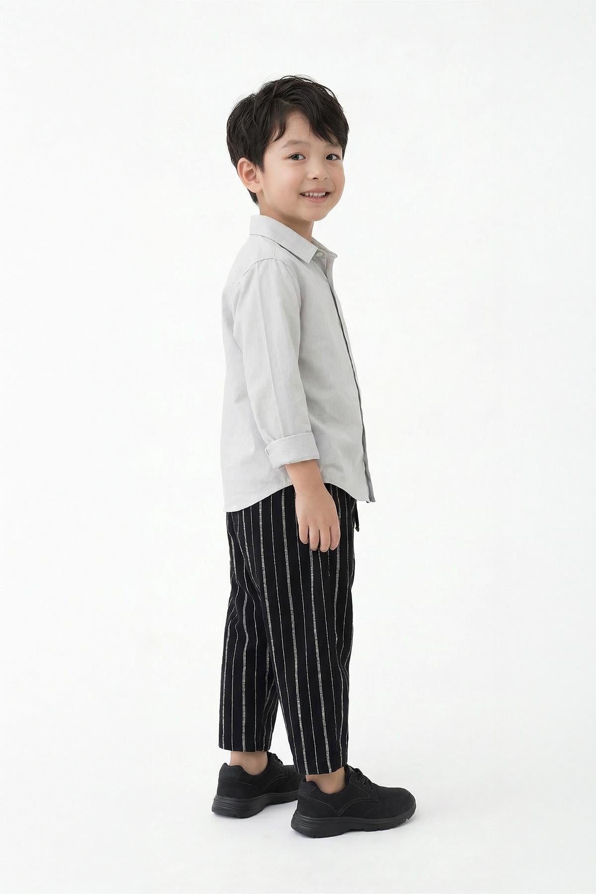 Erkek Çocuk Mevsimlik Çizgili Şalvar Alt