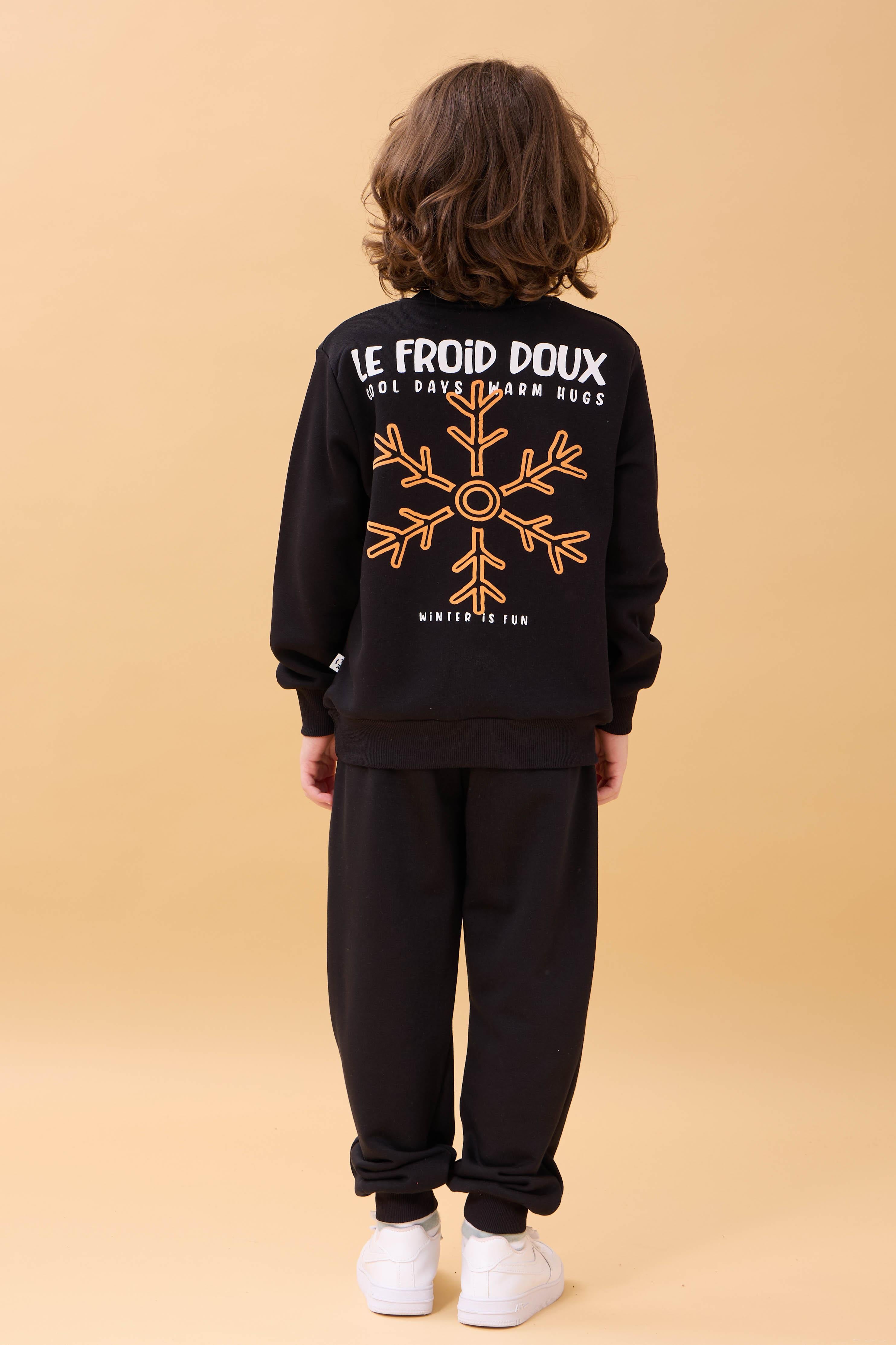 Erkek Çocuk Nakış Baskı Detaylı Mevsimlik İkili Takım