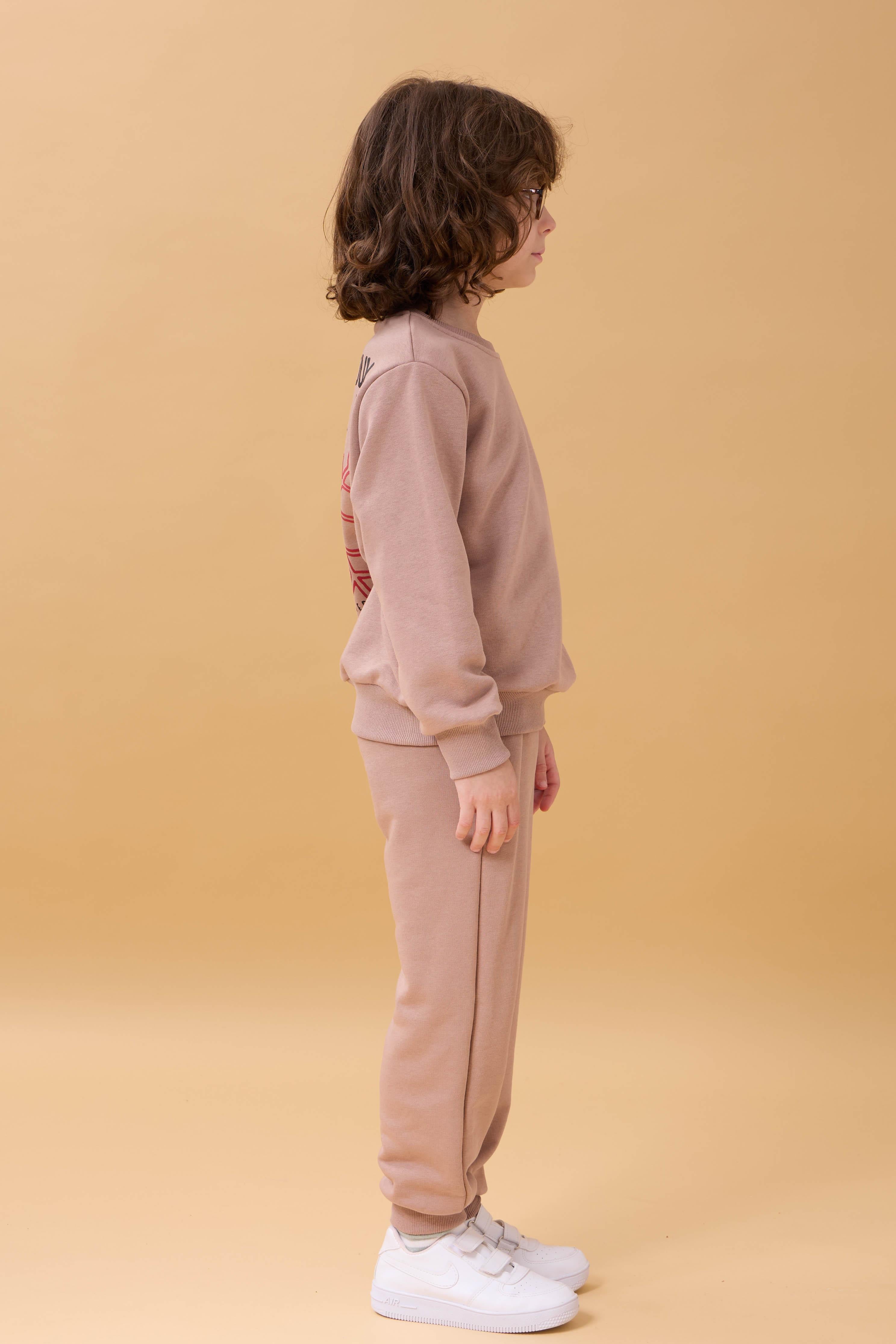 Erkek Çocuk Nakış Baskı Detaylı Mevsimlik İkili Takım