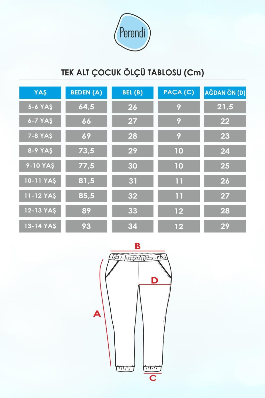 One Baskı Detaylı Erkek Çocuk Eşofman Altı Siyah - Perendi