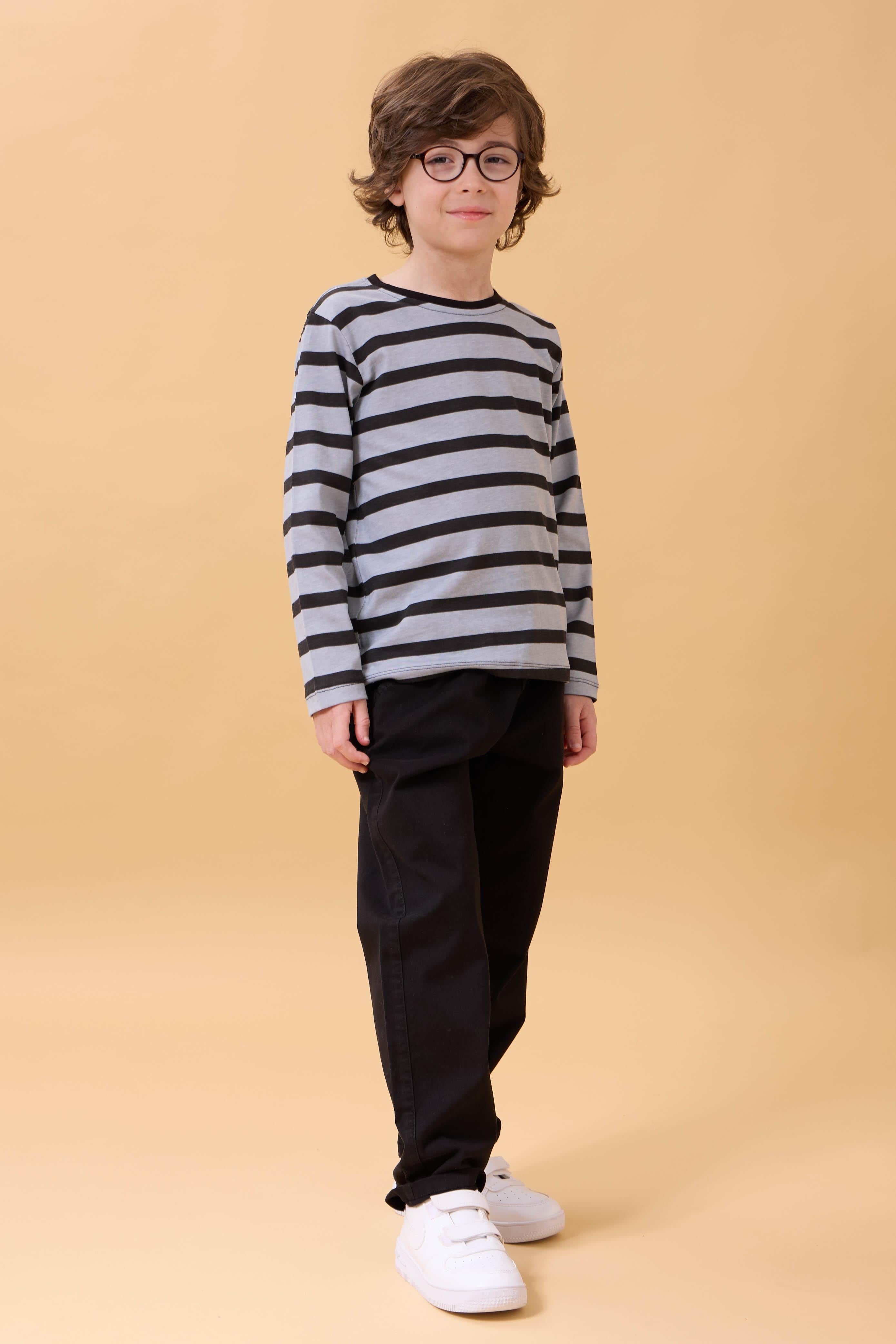 Erkek Çocuk Pamuklu Gabardin Jogger Pantolon