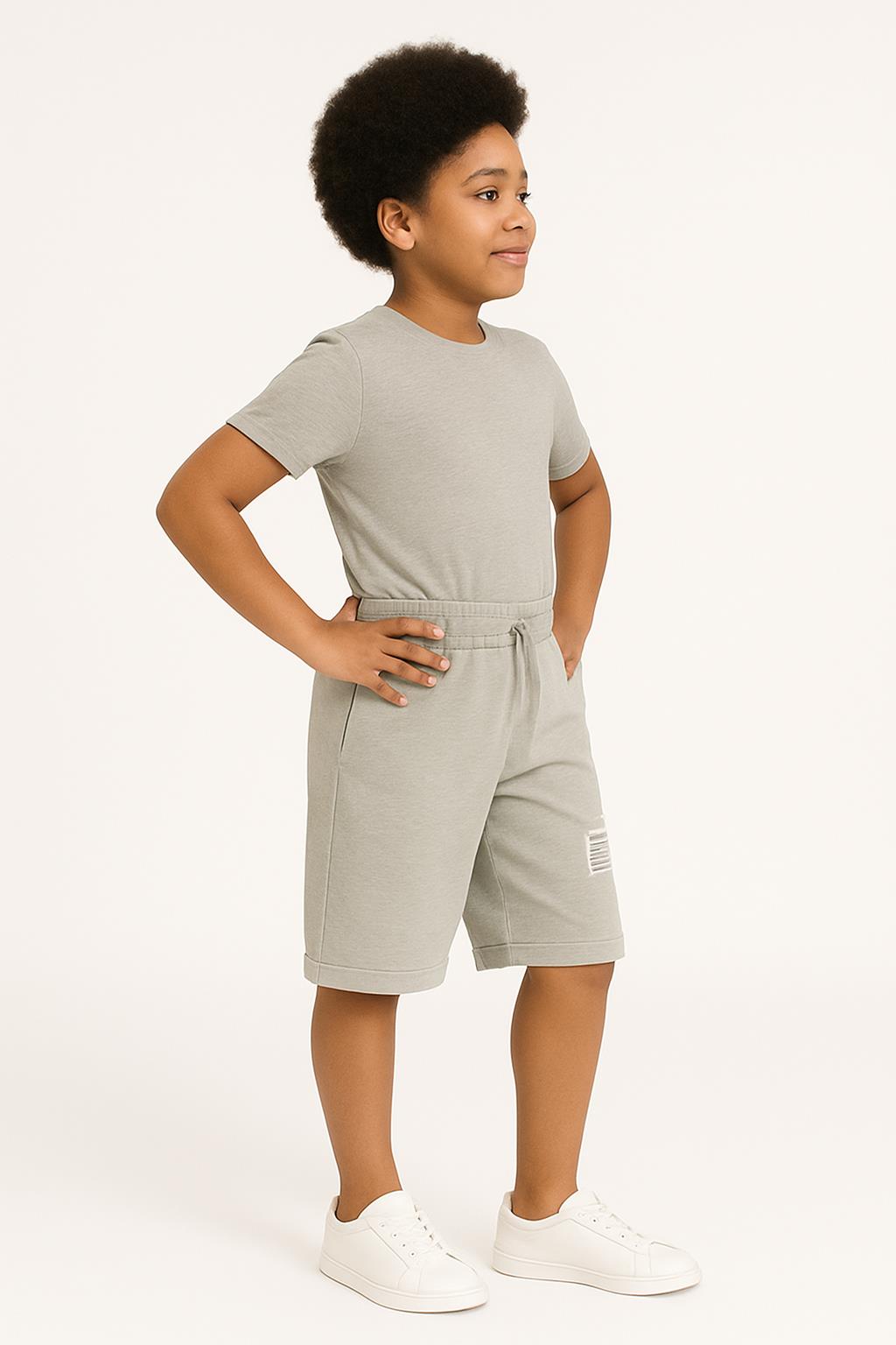 Erkek Çocuk Şort 2'li Set | Cepli, Yumuşak Pamuklu Kumaş, Yazlık Rahat Şort