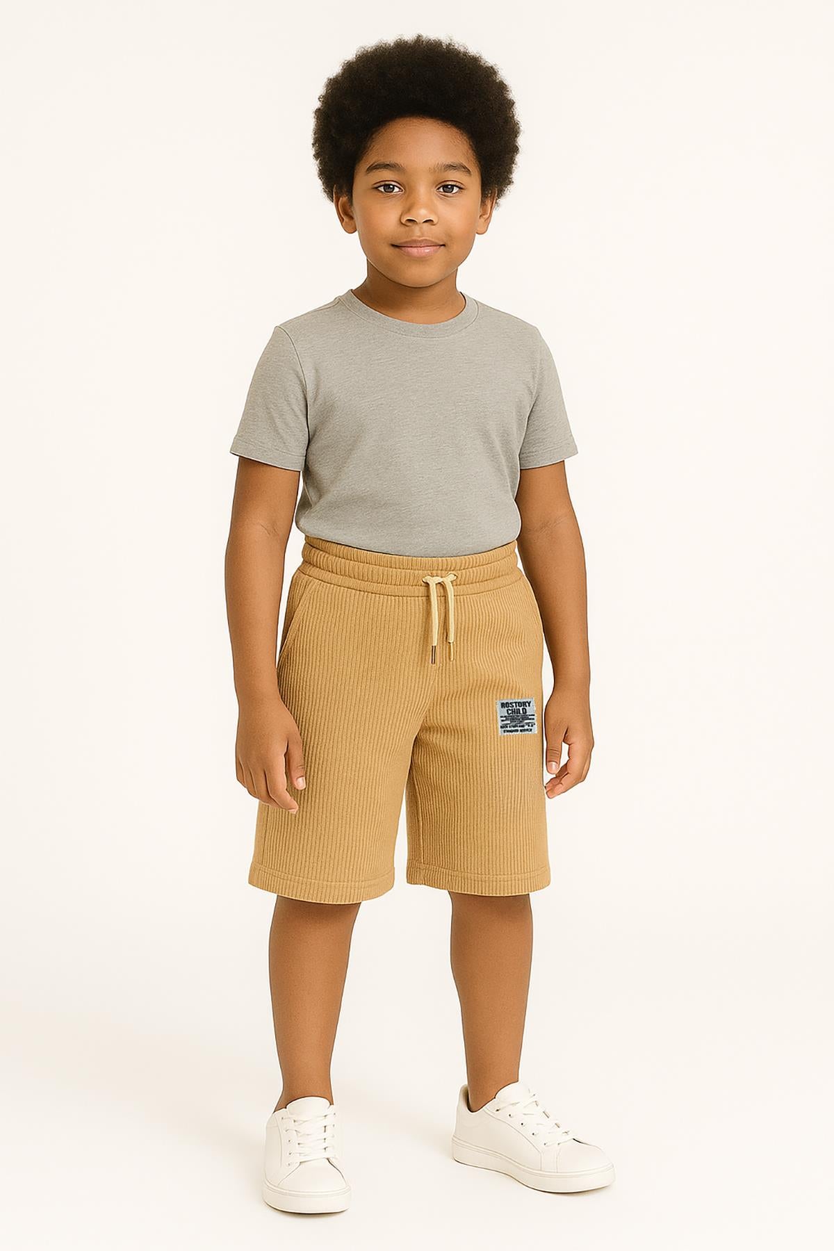 Erkek Çocuk Şort 2'li Set | Cepli, Yumuşak Pamuklu Kumaş, Yazlık Rahat Şort