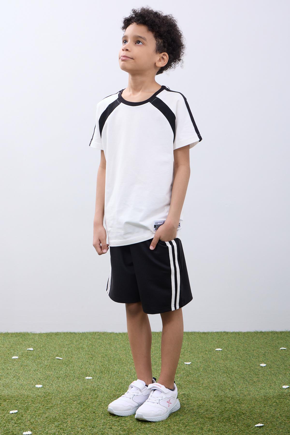 Erkek Çocuk Şortlu Takım Tişört & Şort Yazlık Kombin