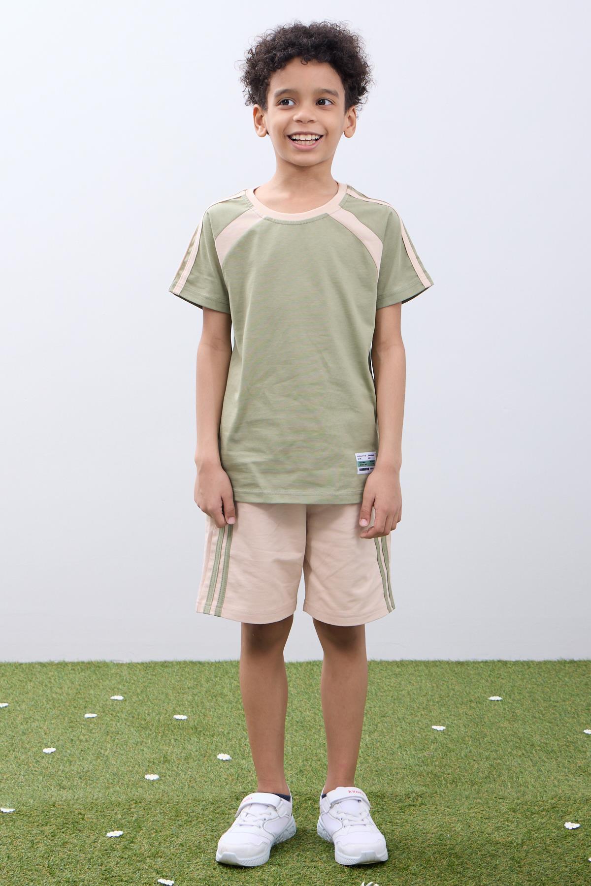 Erkek Çocuk Şortlu Takım Tişört & Şort Yazlık Kombin