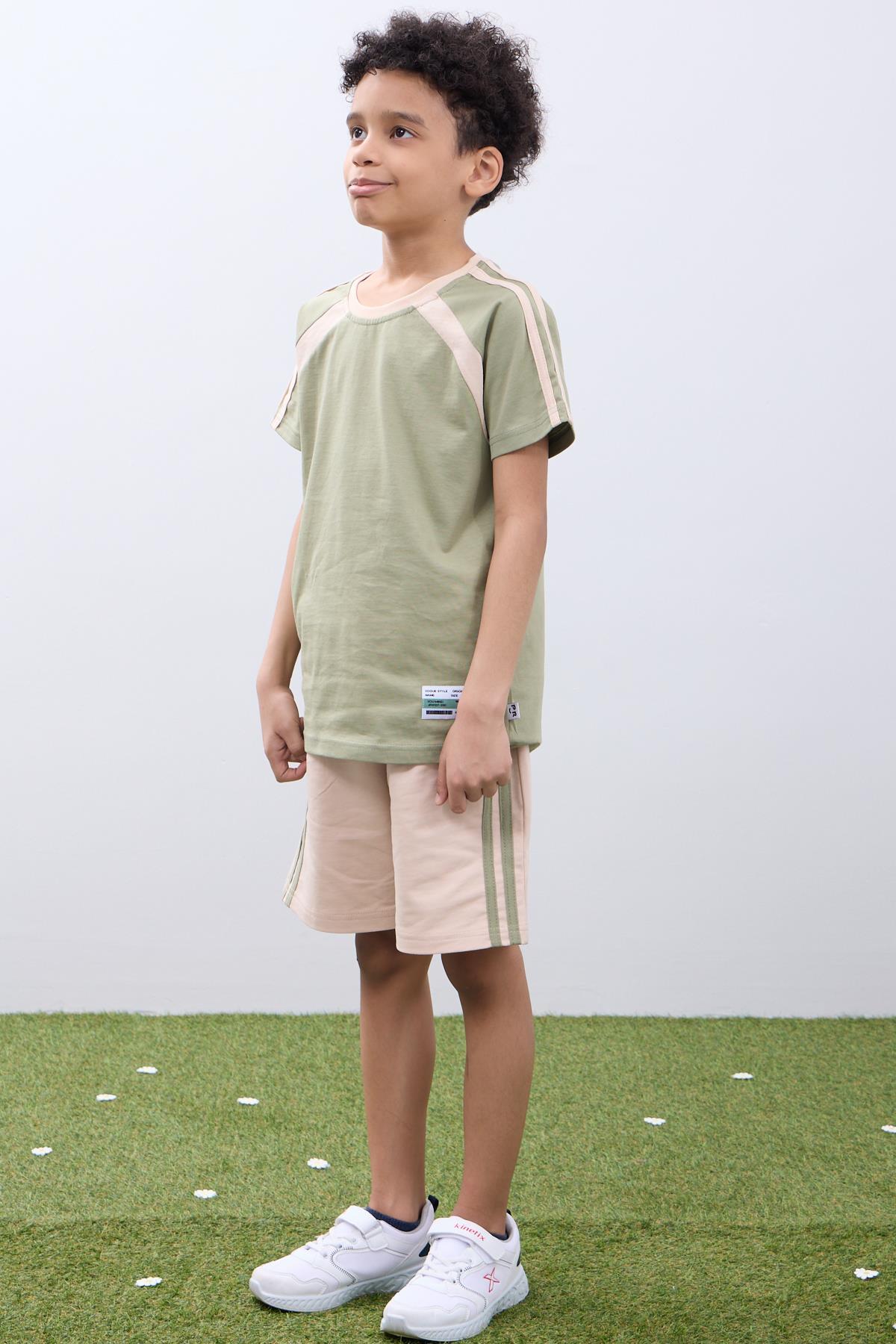 Erkek Çocuk Şortlu Takım Tişört & Şort Yazlık Kombin