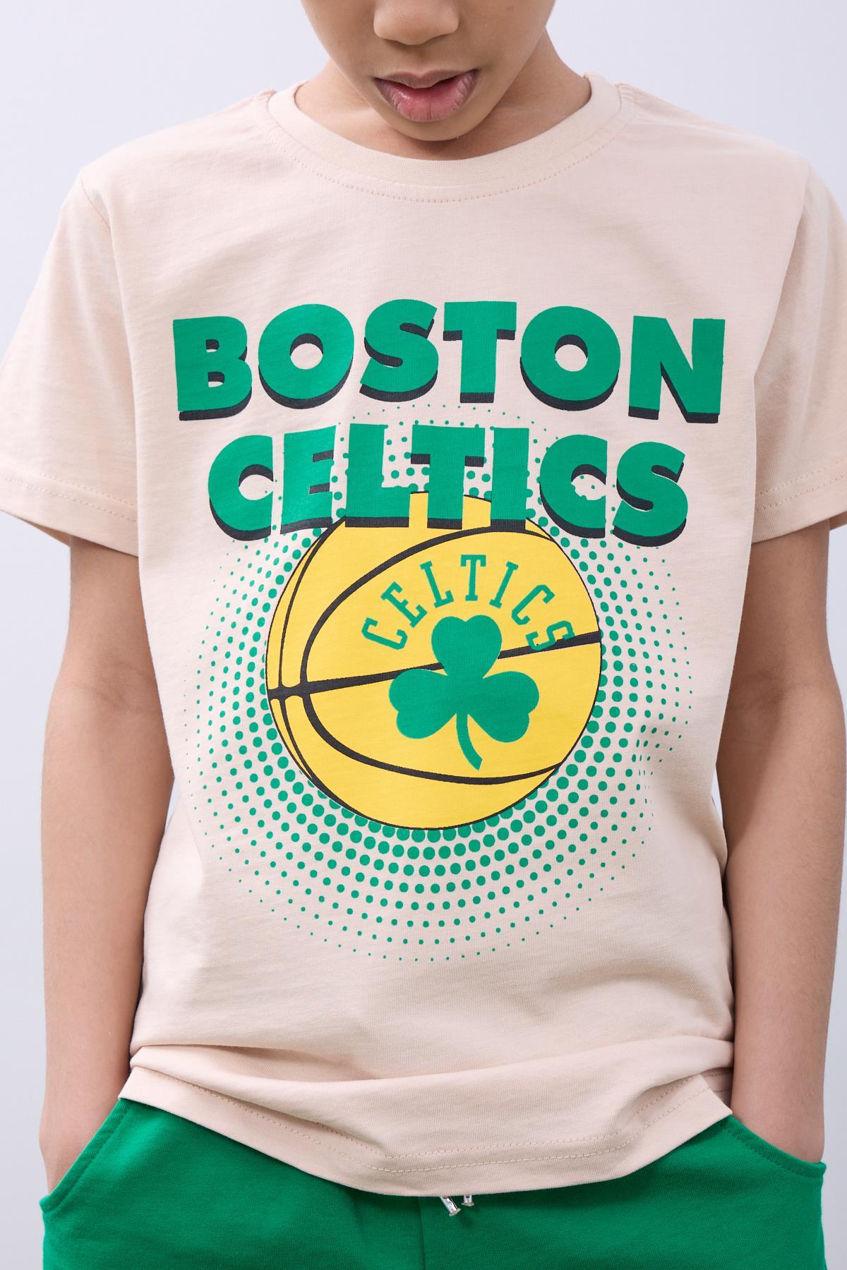 Erkek Çocuk Basketbol Baskılı Şortlu Takım