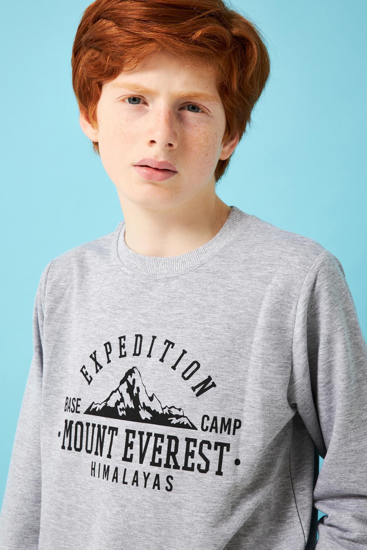 Expedition Baskılı Erkek Çocuk Sweatshirt