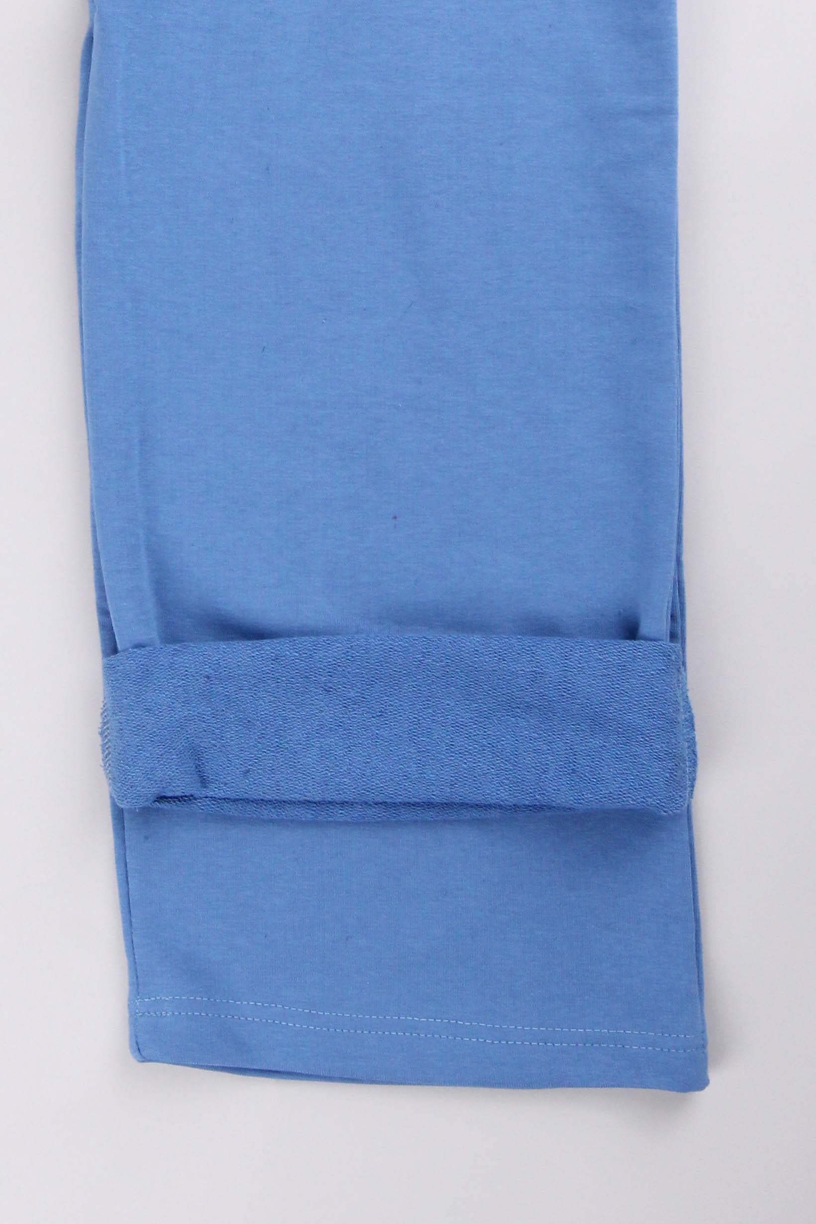 Geniş Kesim Rahat Kız Çocuk Eşofman Altı Mavi - Perendi