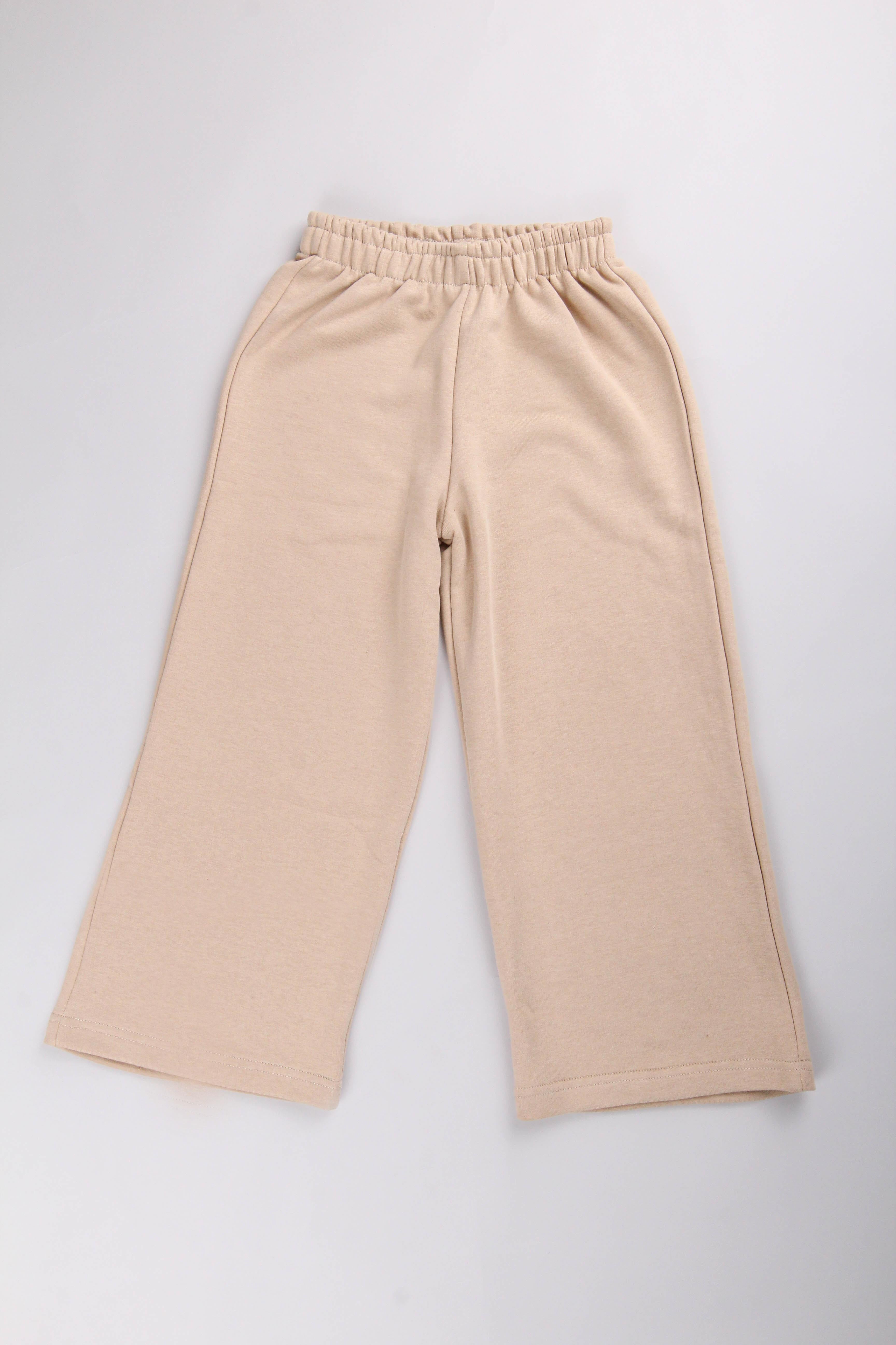 Geniş Kesim Rahat Kız Çocuk Eşofman Altı Taş - Perendi