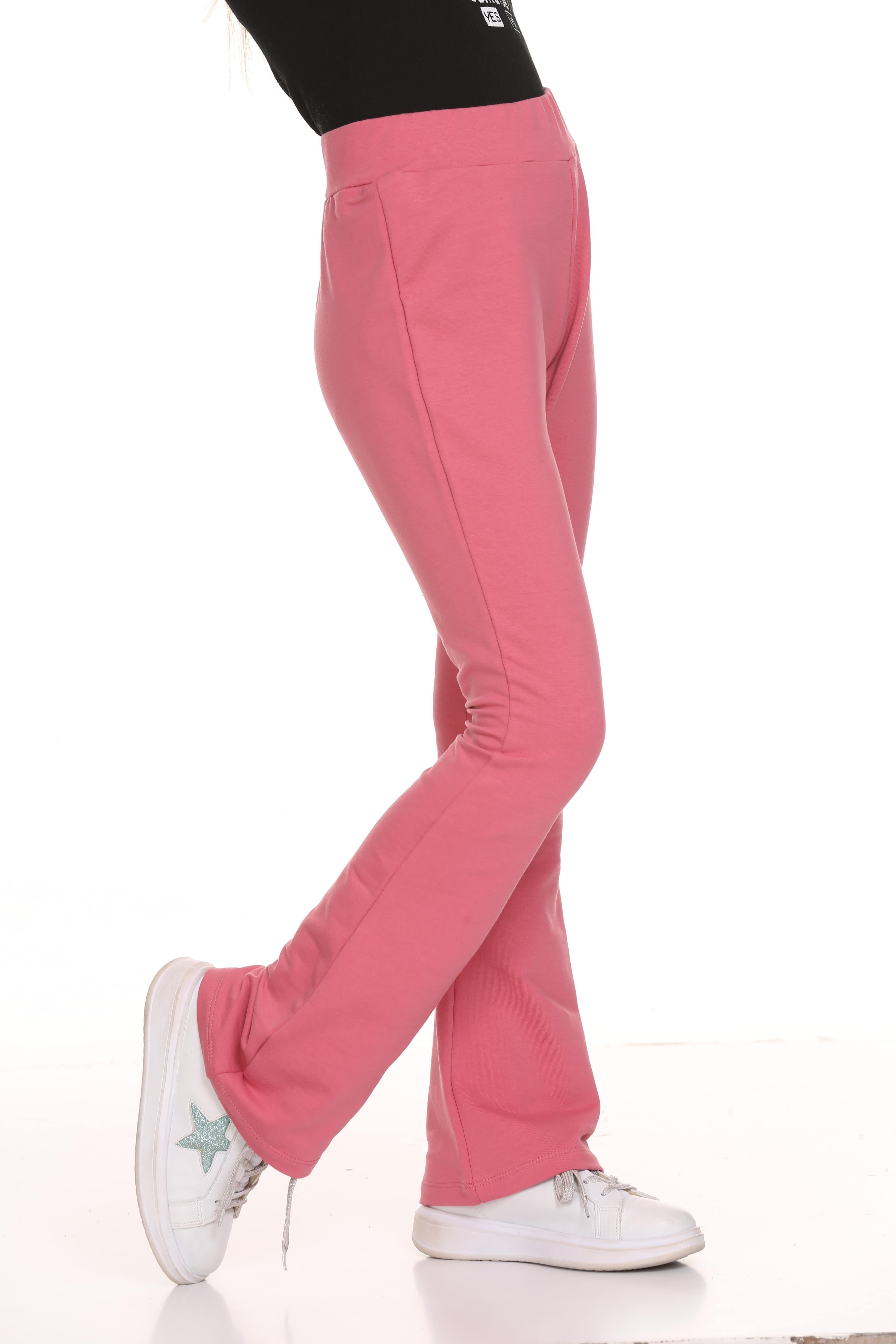 İspanyol Paça Kız Çocuk Tayt Gül Kurusu - Perendi