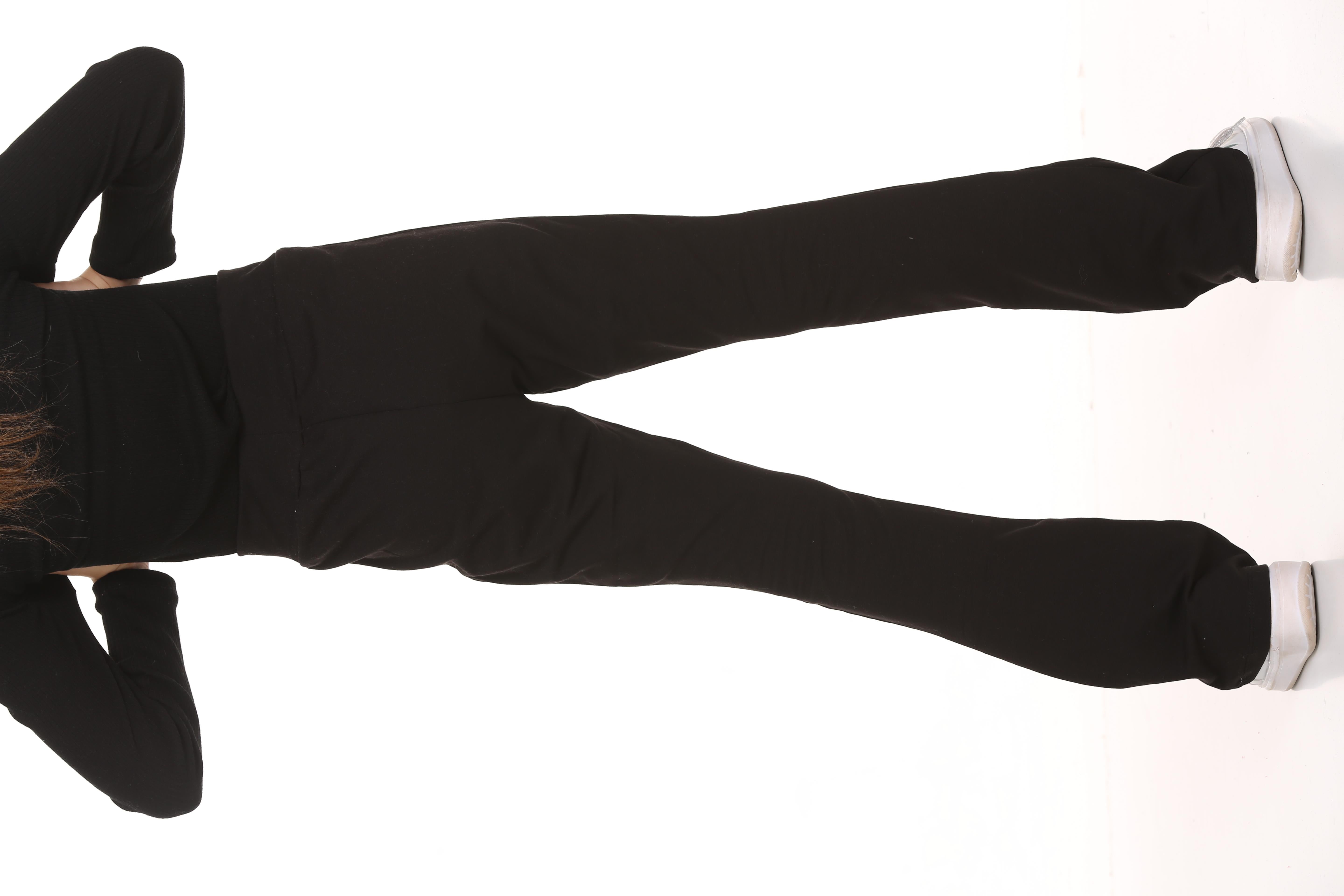 İspanyol Paça Kız Çocuk Tayt Siyah - Perendi