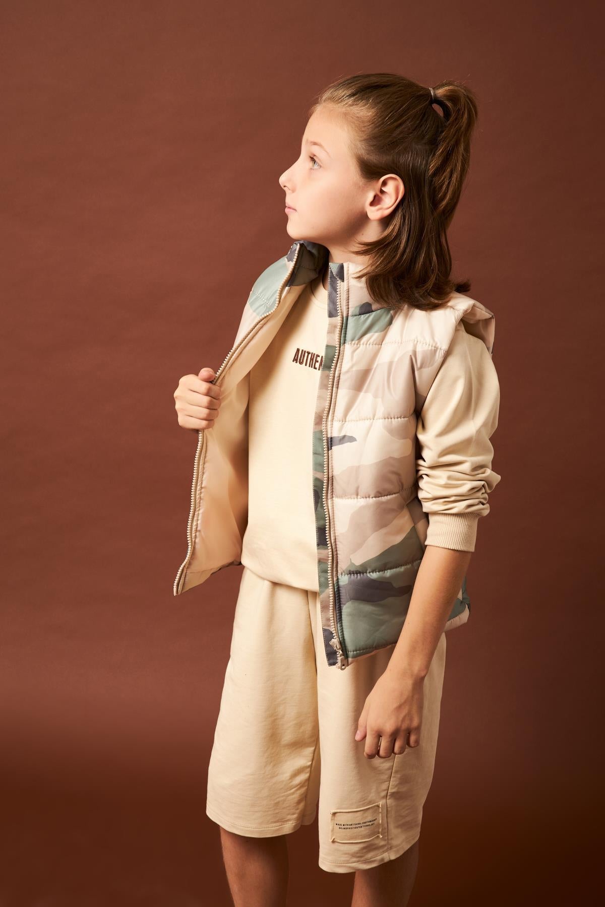 Kamuflaj Desenli Erkek Çocuk Yelek