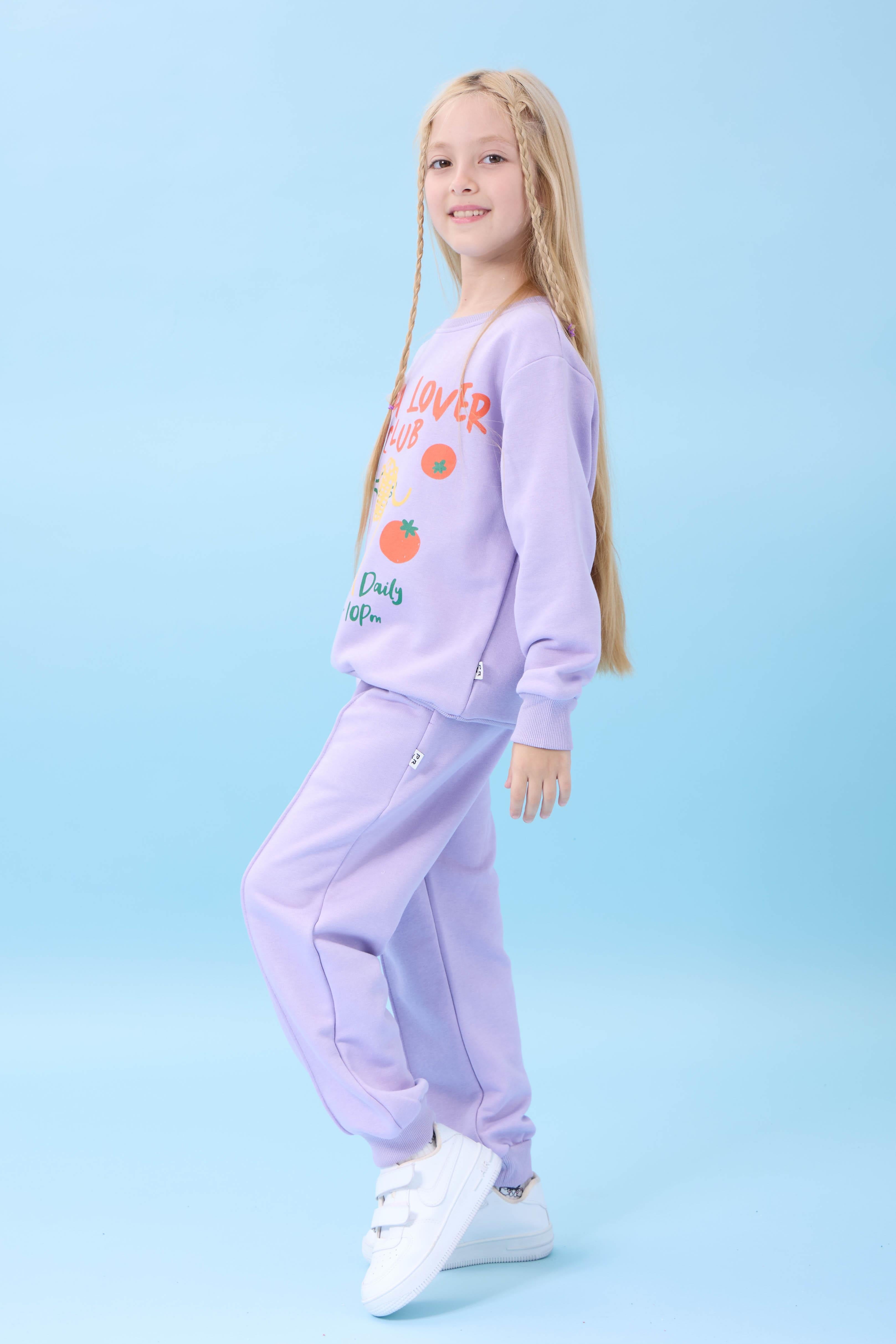 Kız Çocuk Pasta Baskılı Mevsimlik Alt Üst Takım