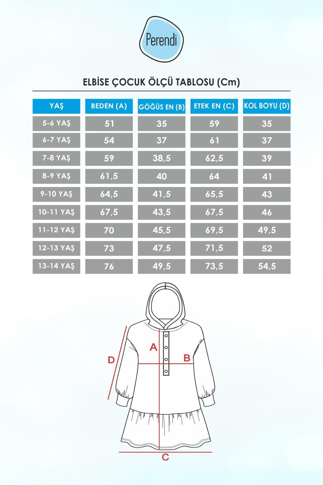Biye Detaylı Kapüşonlu Kız Çocuk Elbise Siyah - Perendi