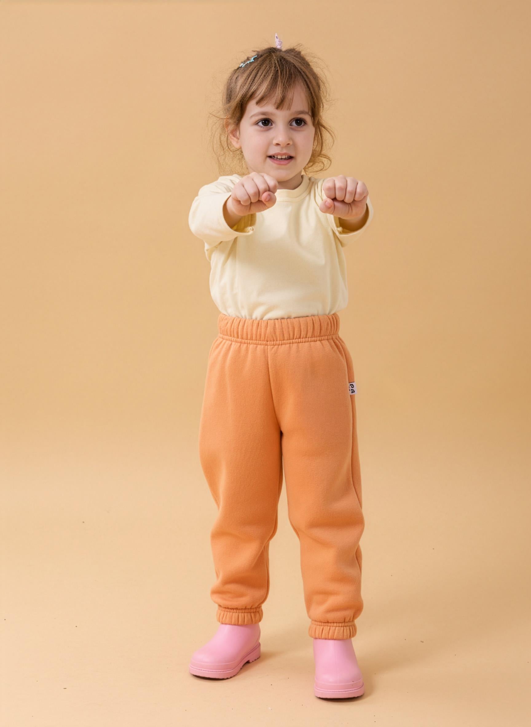 Kız Çocuk Cep Nakışlı Sevimli Hayvanlar 2'li Eşofman Altı