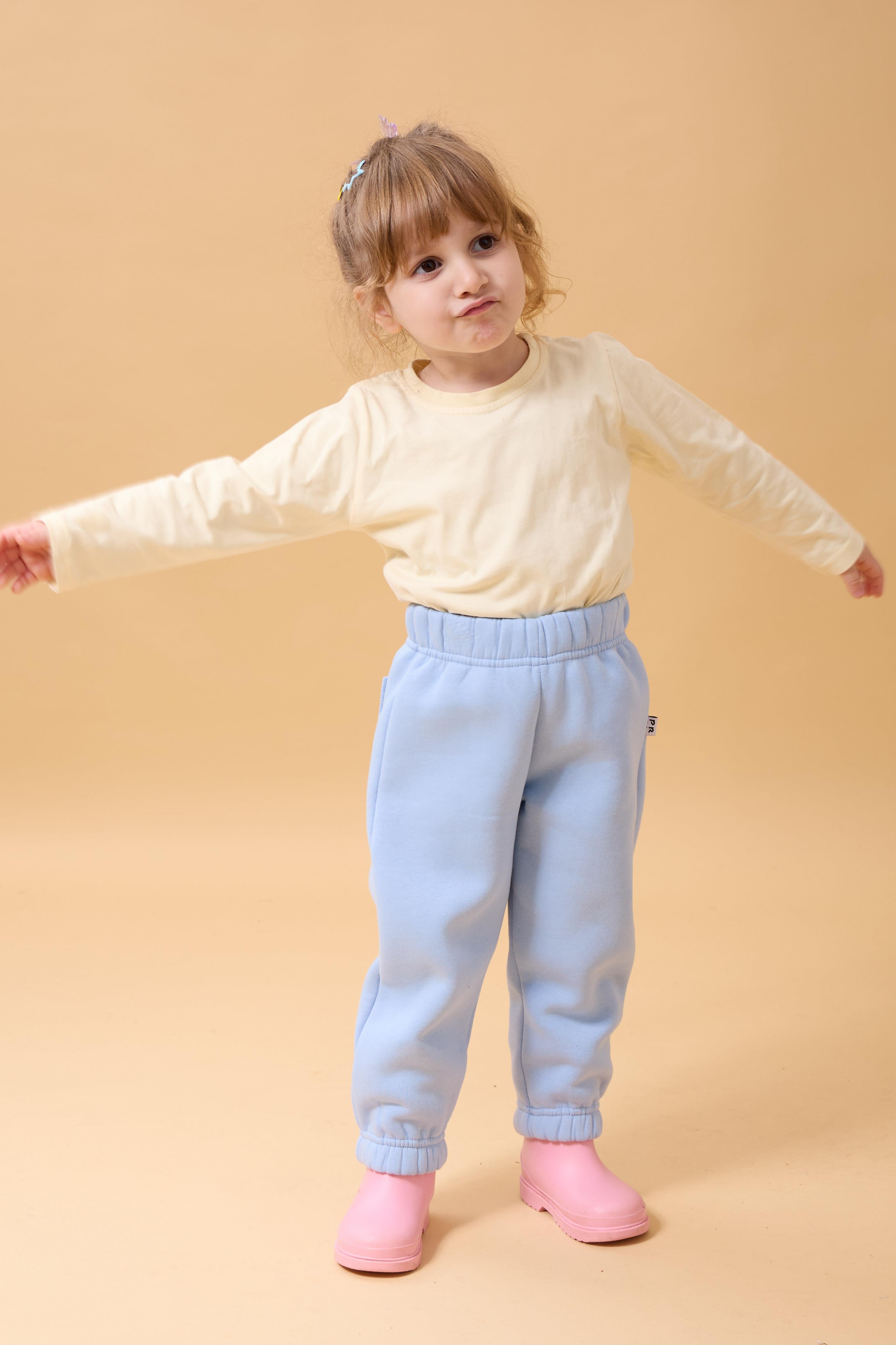 Kız Çocuk Cep Nakışlı Sevimli Hayvanlar 2'li Eşofman Altı