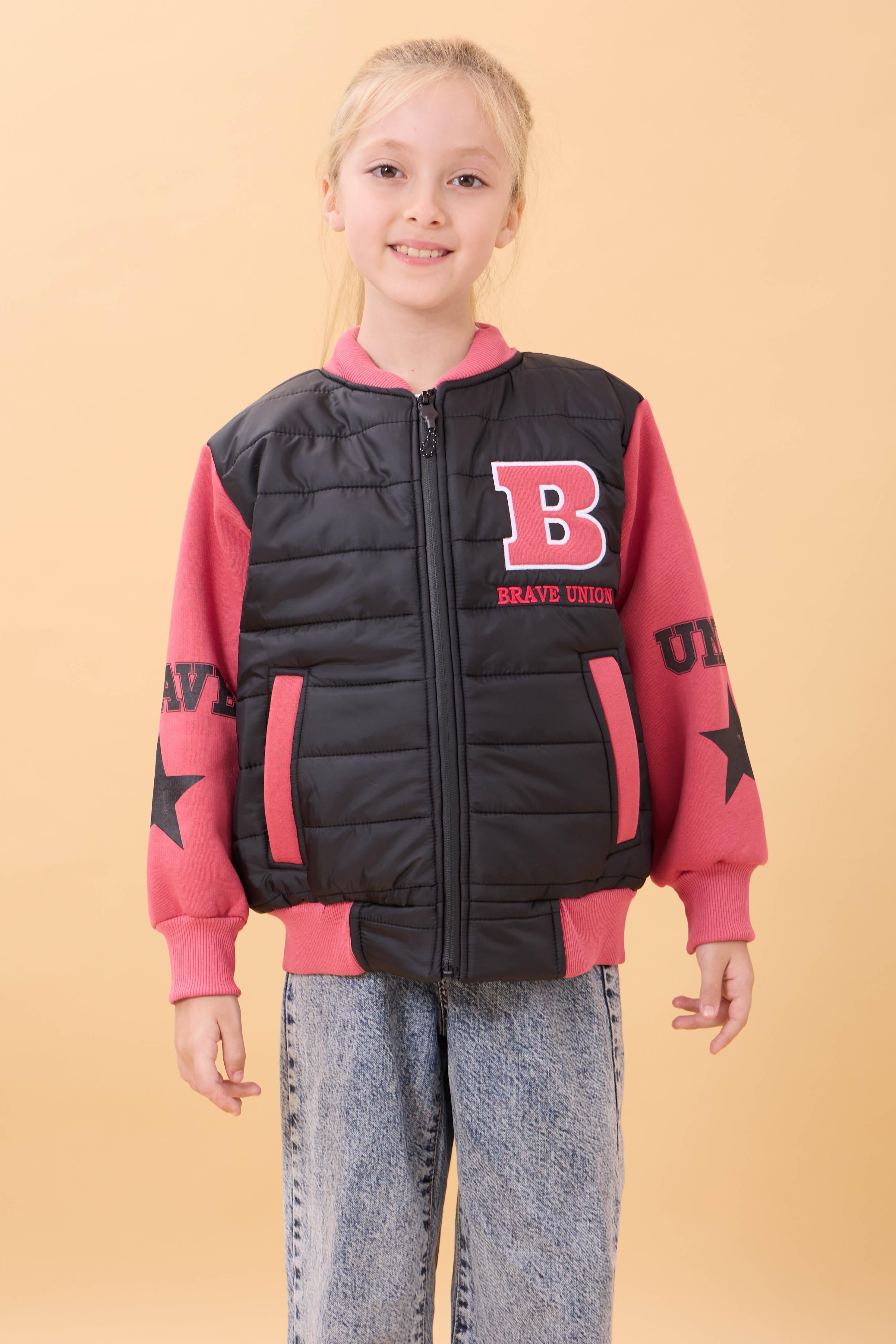 Kız Çocuk İçi Peluşlu Kapitone Kolej Ceket