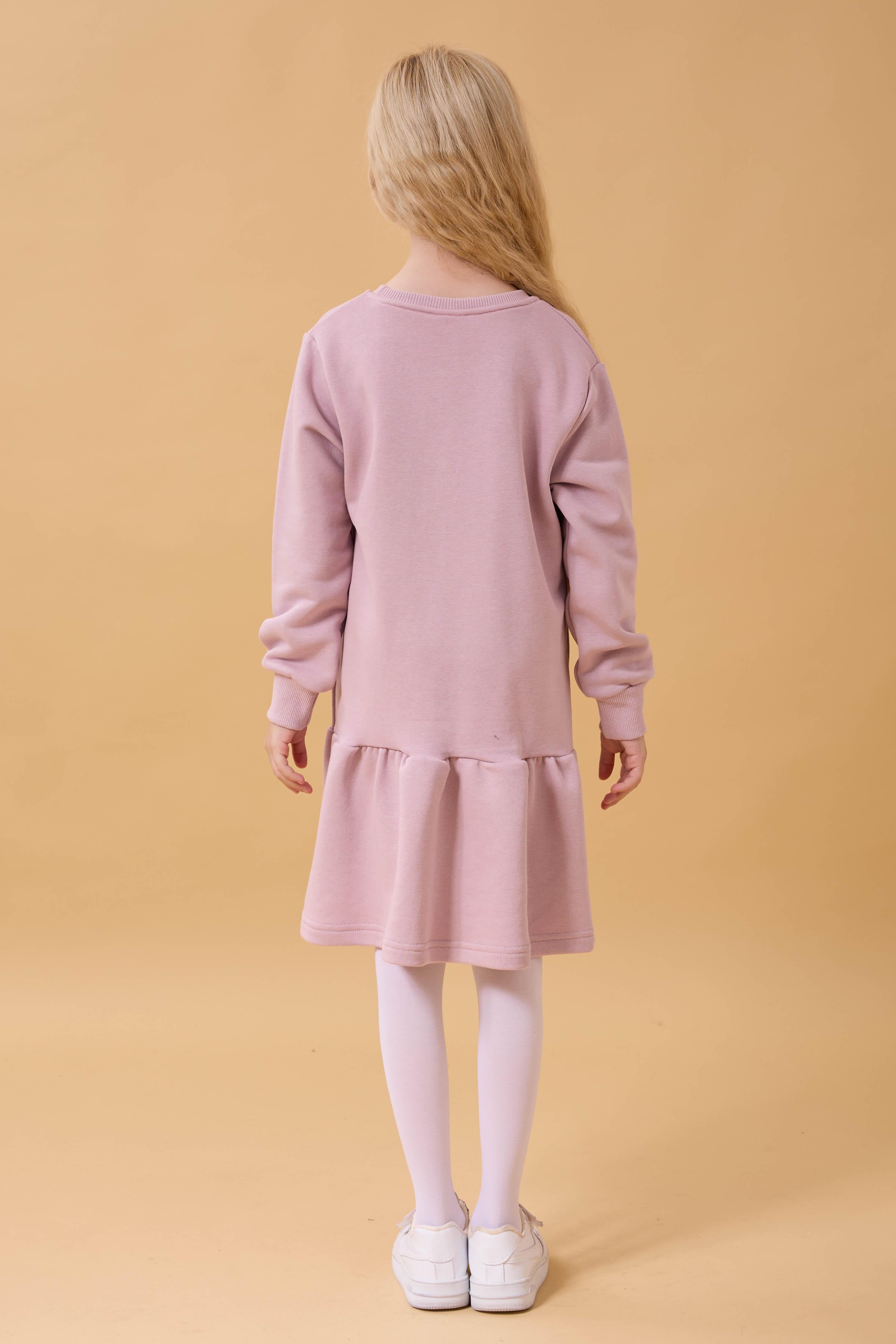 Kız Çocuk Mevsimlik Elbise Açık Gül Rengi