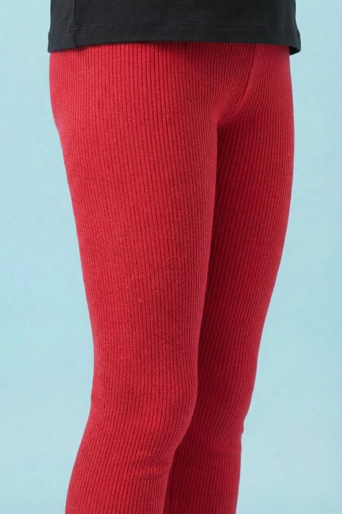 Kız Çocuk Mevsimlik Pamuk Kaşkorse 2’li Tayt