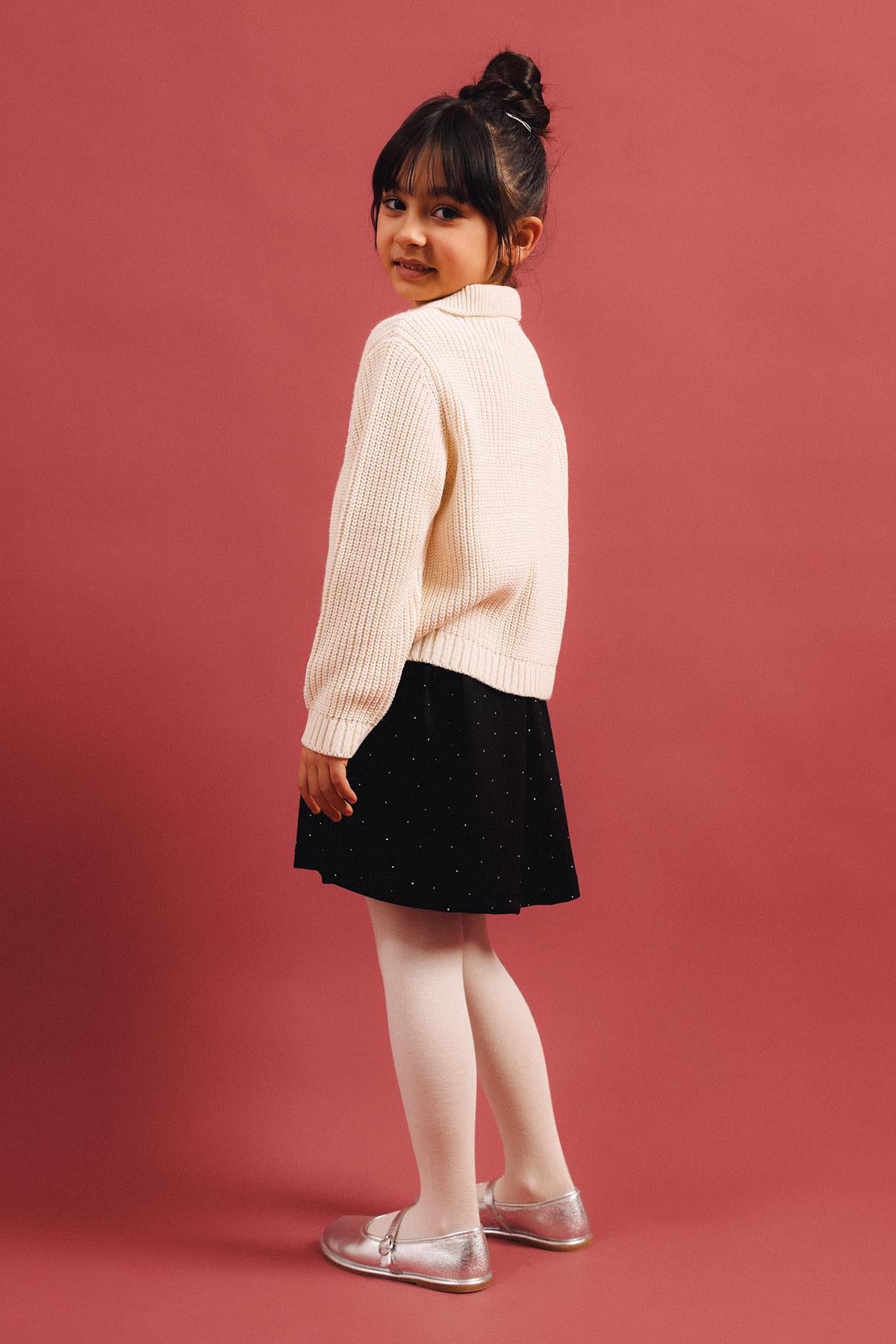 Kız Çocuk Triko Hırka Elbise – Özel Gün Kombini