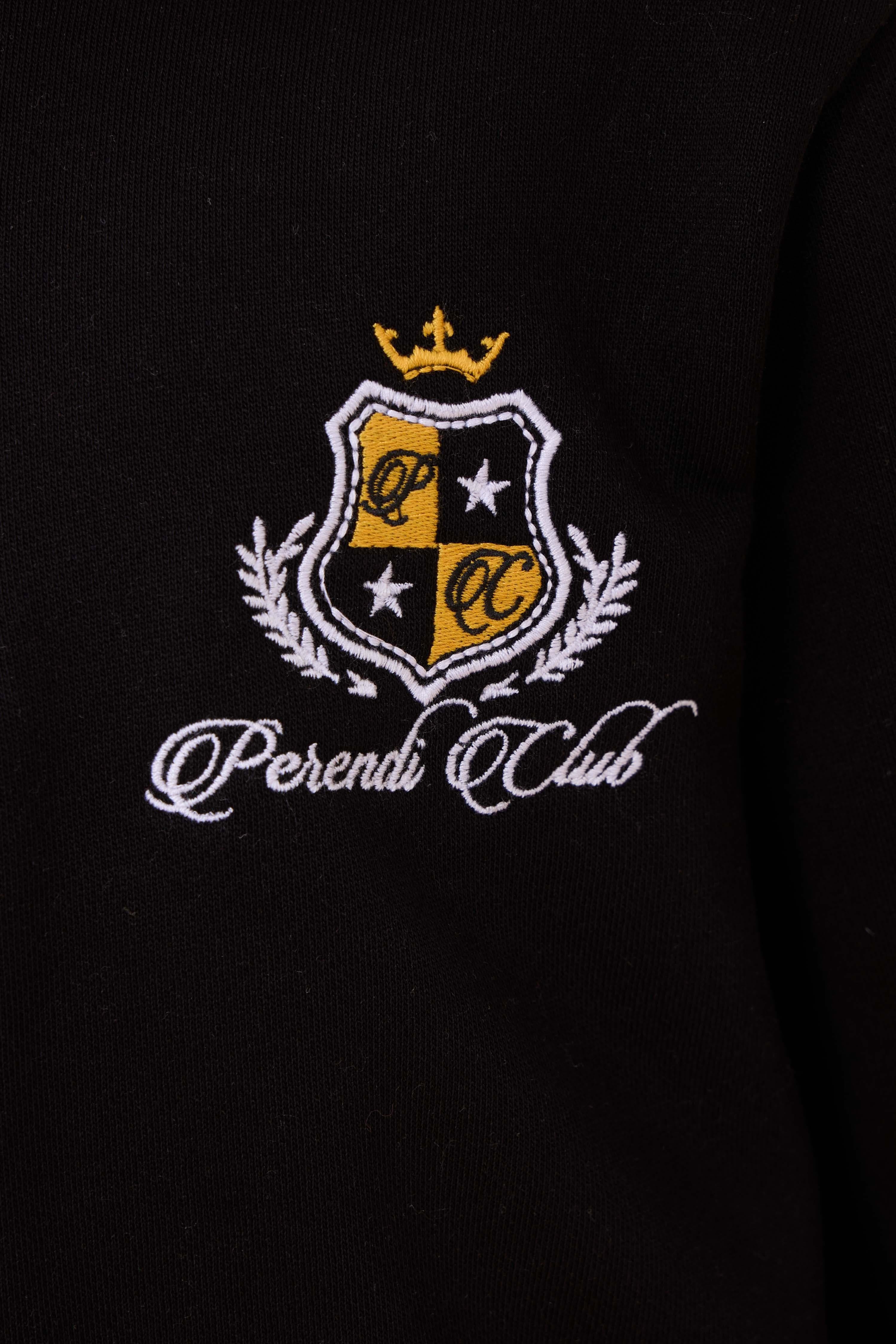 Kız Çocuk Yüksek Yaka Fermuarlı Nakış Detaylı Mevsimlik Eşofman Takımı